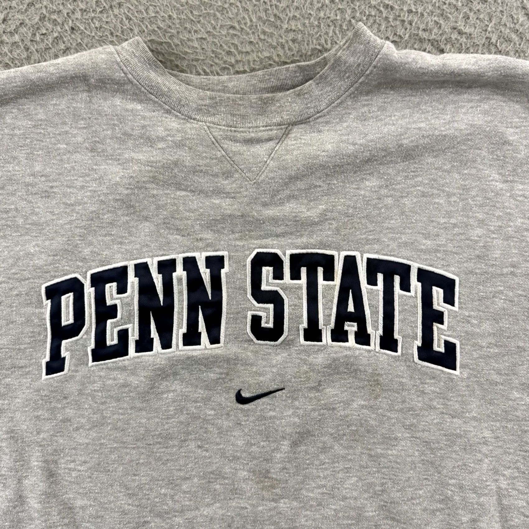 Nike VINTAGE Nike Penn State Sweatshirt Mens Medium Gray Center Swoosh College Sport Y2K Size US M / EU 48-50 / 2 - 3 Thumbnail