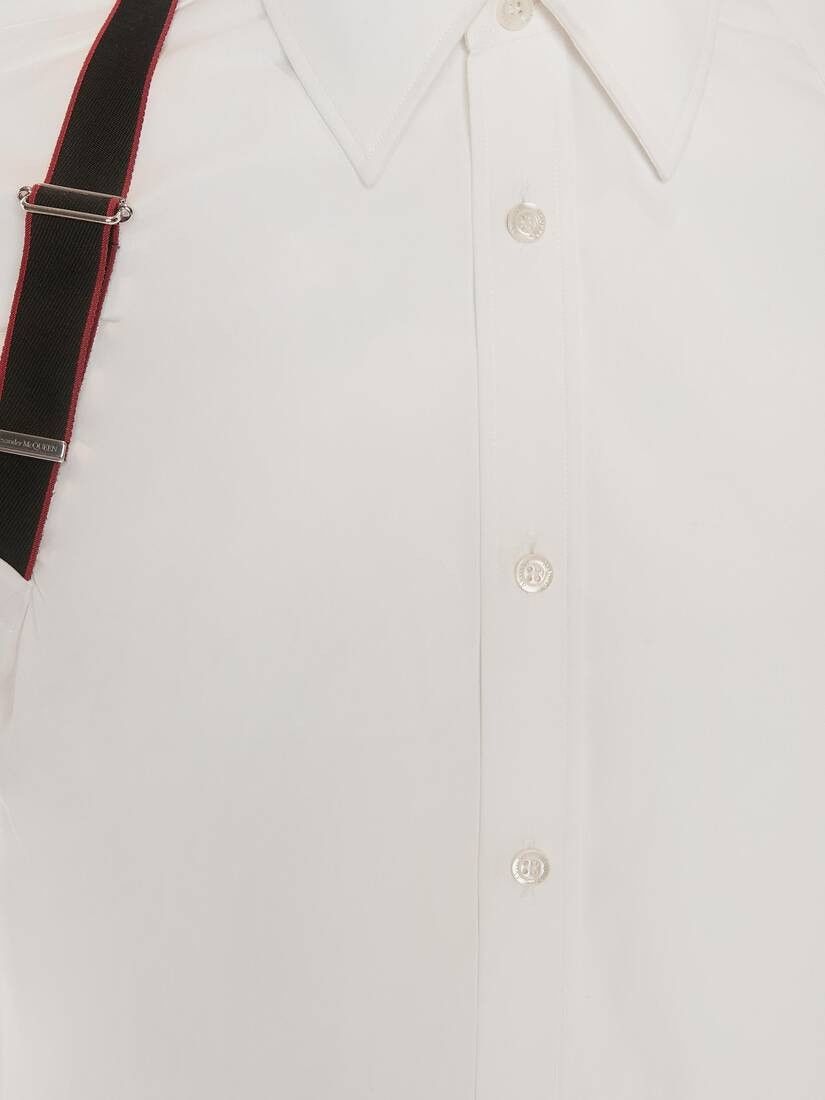 Alexander McQueen o1w1db10725 Alexander McQueen Signature Harness Shirt White Size US S / EU 44-46 / 1 - 2 Thumbnail