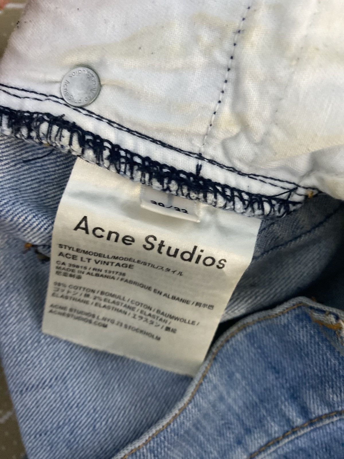 Acne Studios Acne Studio Ace Lt Vintage Blue Denim Size US 32 / EU 48 - 5 Thumbnail