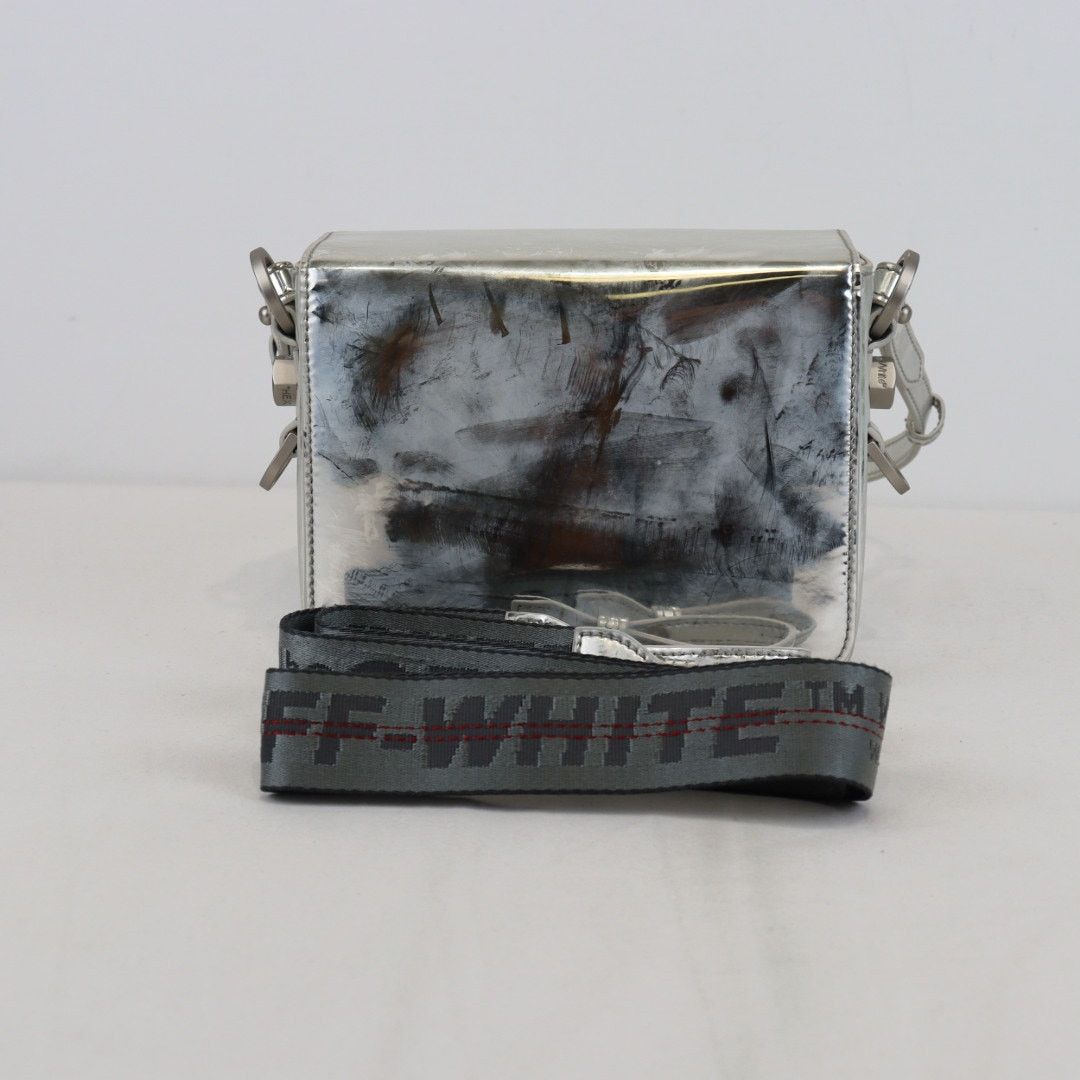 Off-White o1rshd1 Defect / Binder Clip Mirror Leather Shoulder Bag Size ONE SIZE - 1 Thumbnail