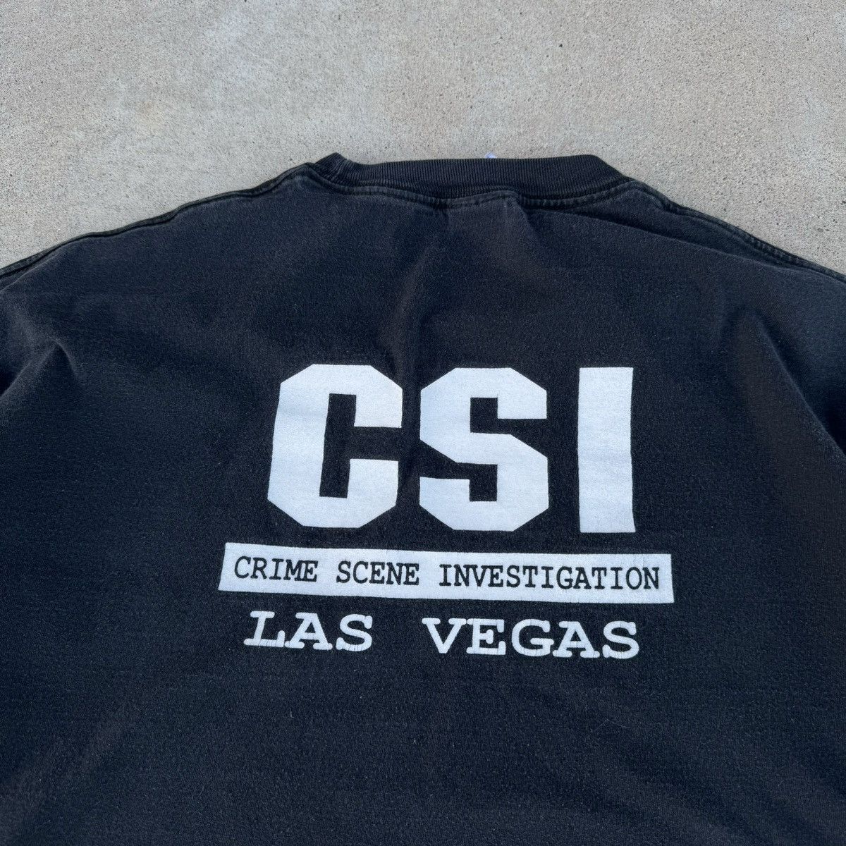 Affliction × JNCO Vintage 90s Black And White Humor CSI Vegas Graphic Tee L Size US XL / EU 56 / 4 - 7 Thumbnail