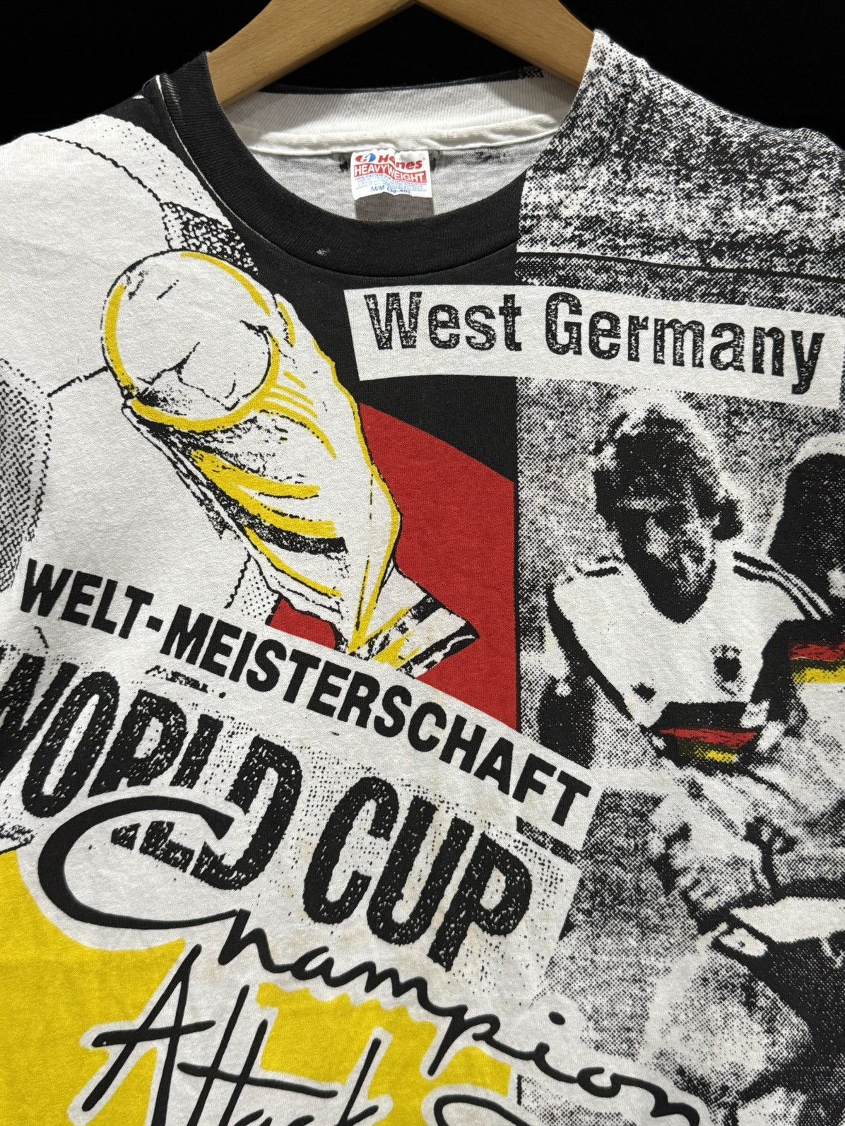 Vintage Vintage 90s Aop West Germany World Cup Attack Sport Tee Size US M / EU 48-50 / 2 - 2 Thumbnail