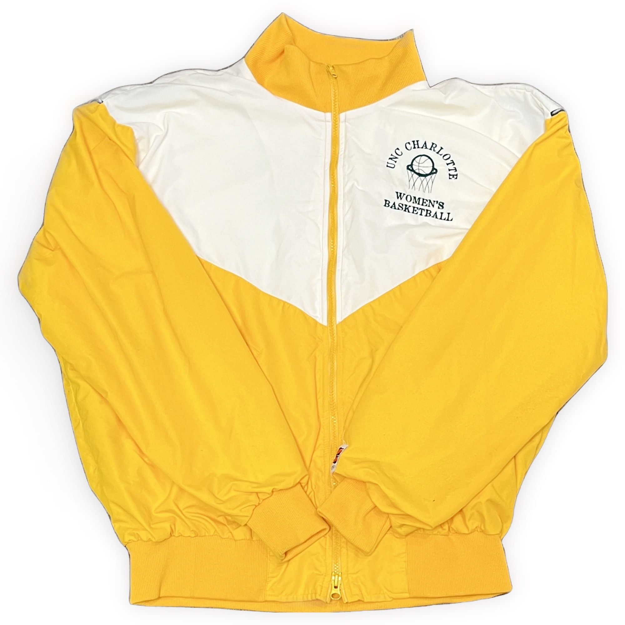 Vintage XL (W) | Vintage 90s UNC Charlotte Basketball Yellow White W Size XL / US 12-14 / IT 48-50 - 1 Thumbnail