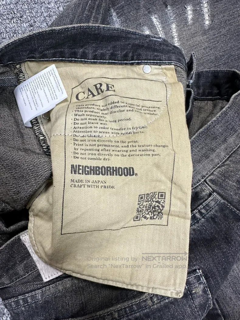 Neighborhood Neighborhood size XL Rusted King Washed Destroyed Denim Pa Size US 27 - 7 Thumbnail