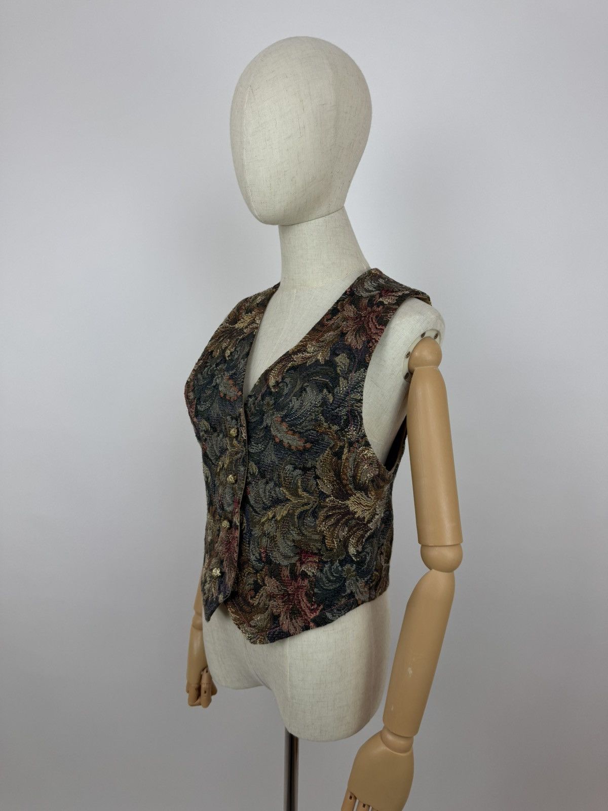 Other Spirits In The Pine Handmade Vest Patchwork Haritage Womens Size M / US 6-8 / IT 42-44 - 3 Thumbnail