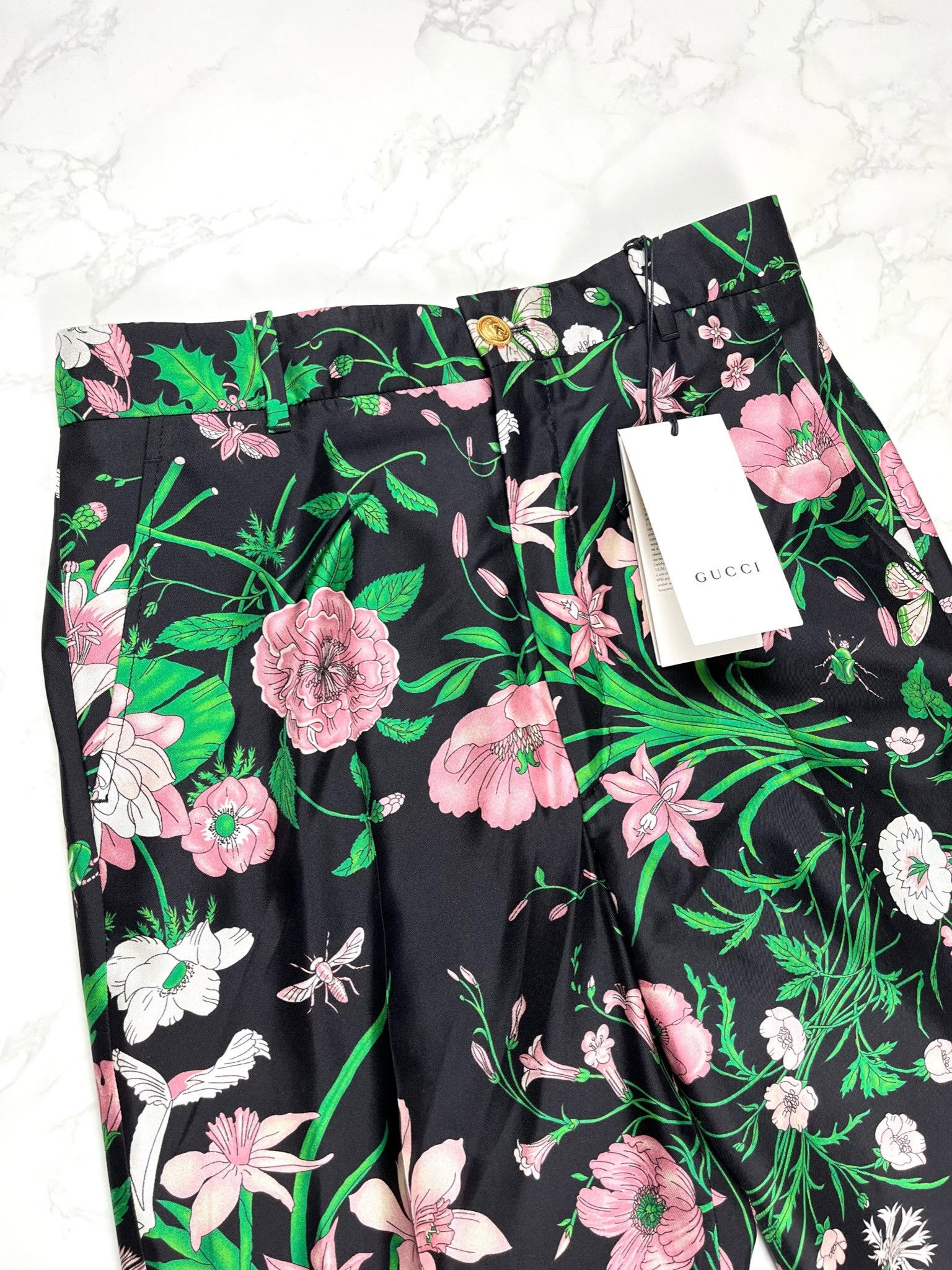 Gucci 🔥75% OFF🔥 [SALE] Gucci Floral Print Silk Palazzo Pants Size 28" / US 6 / IT 42 - 12 Thumbnail