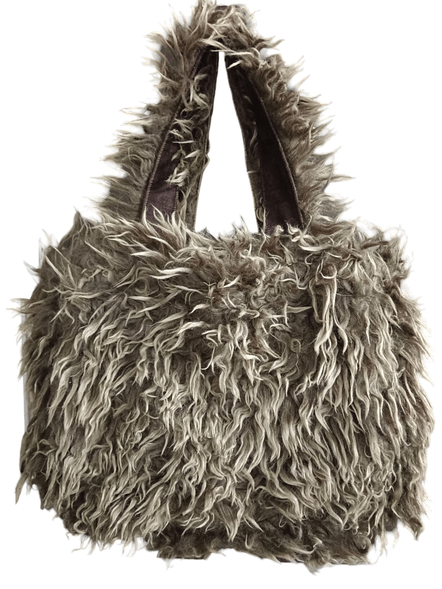 Designer France Made TYBER Faux Fur Reversible Tote Bag Size ONE SIZE - 3 Thumbnail