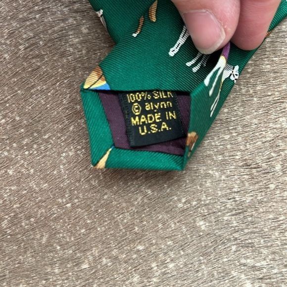 Vintage Alynn Neckwear 'Horse Blanket' Silk Tie Size ONE SIZE - 5 Thumbnail