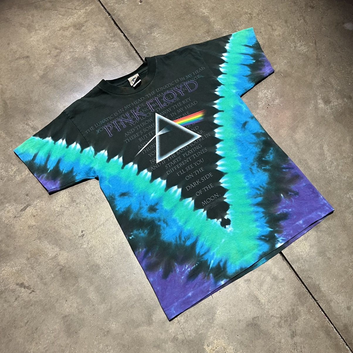 Liquid Blue Vintage Pink Floyd Dark Side of Moon Liquid Blue Tie Dye Size US M / EU 48-50 / 2 - 2 Thumbnail