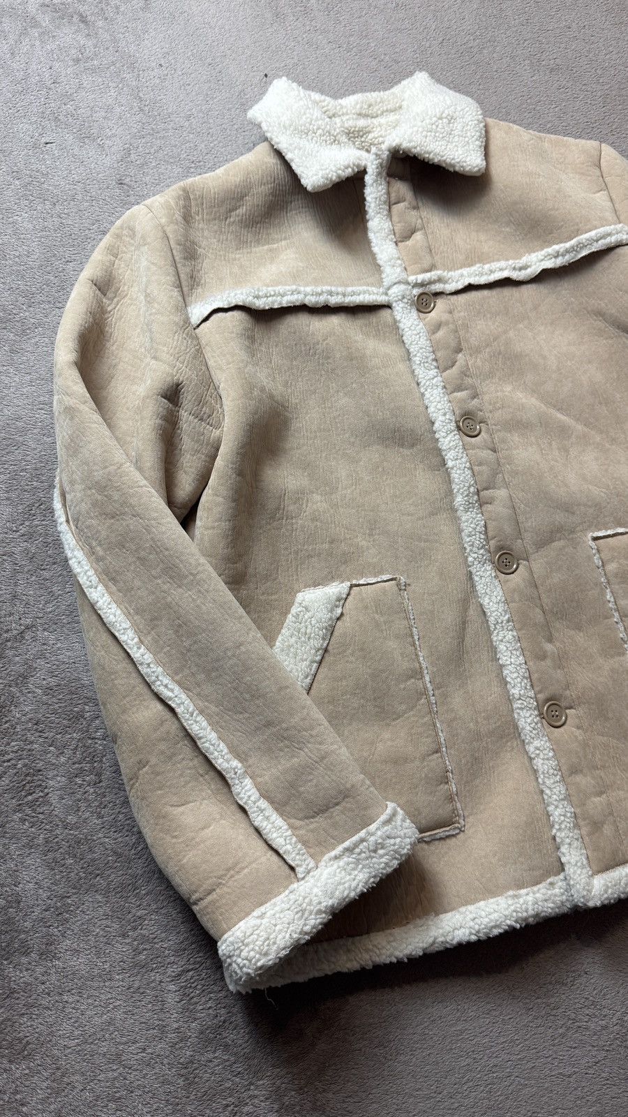 Japanese Brand Vintage Faux Fur Sheepskin Coat Jacket ysl western gucci cdg Size US L / EU 52-54 / 3 - 2 Thumbnail