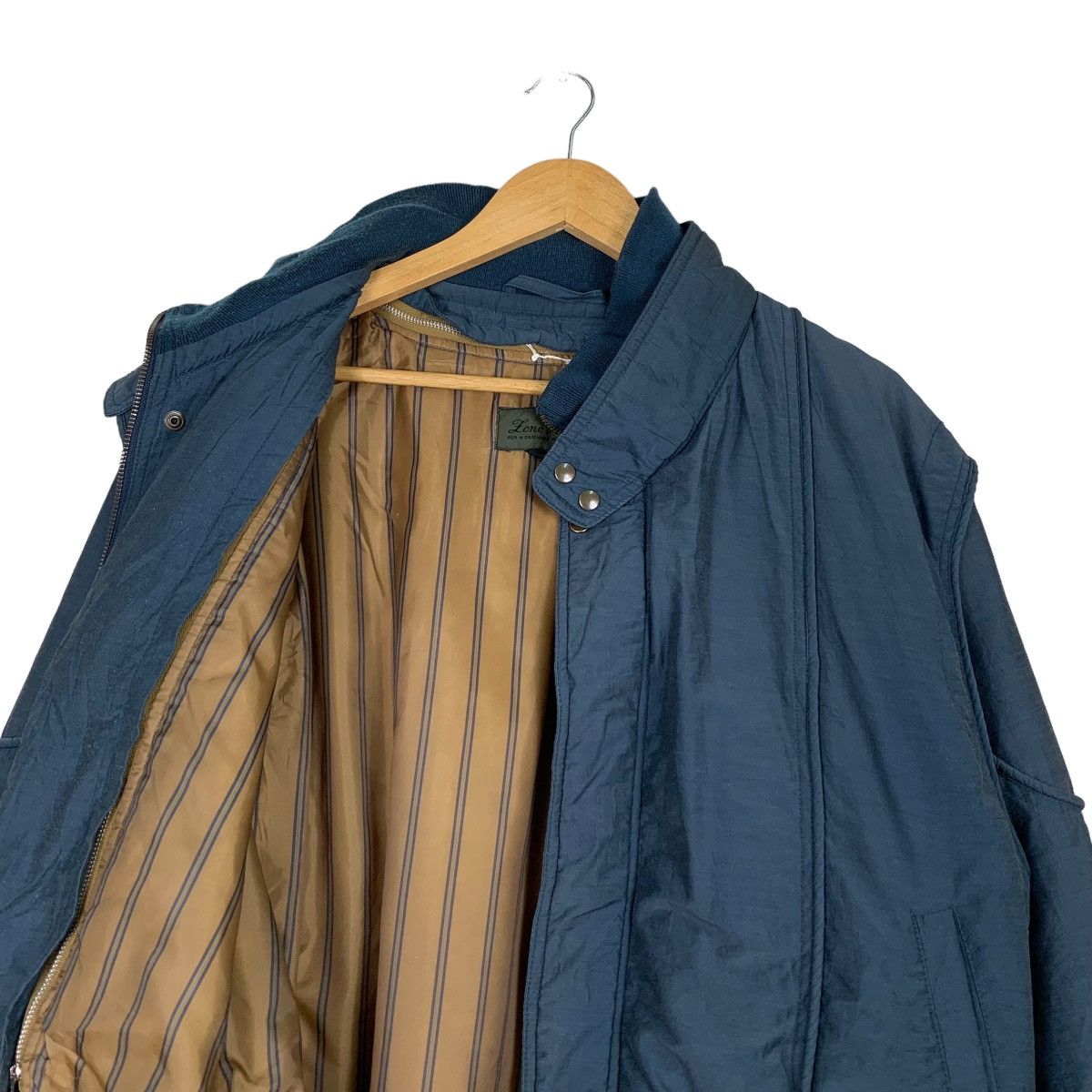 Japanese Brand LONE RICH Blue Parachute Bomber Jacket #1097-C50 Size US L / EU 52-54 / 3 - 10 Thumbnail