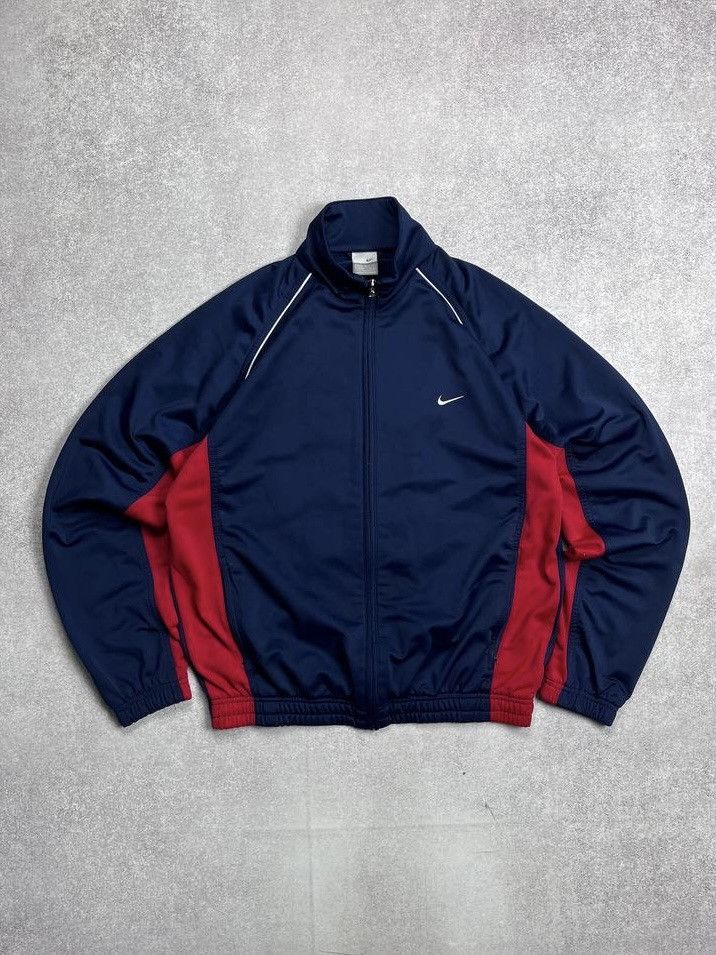 Nike × Vintage Vintage Nike Swoosh Boxy Olympic Zip Jacket Y2K M Size US M / EU 48-50 / 2 - 1 Thumbnail