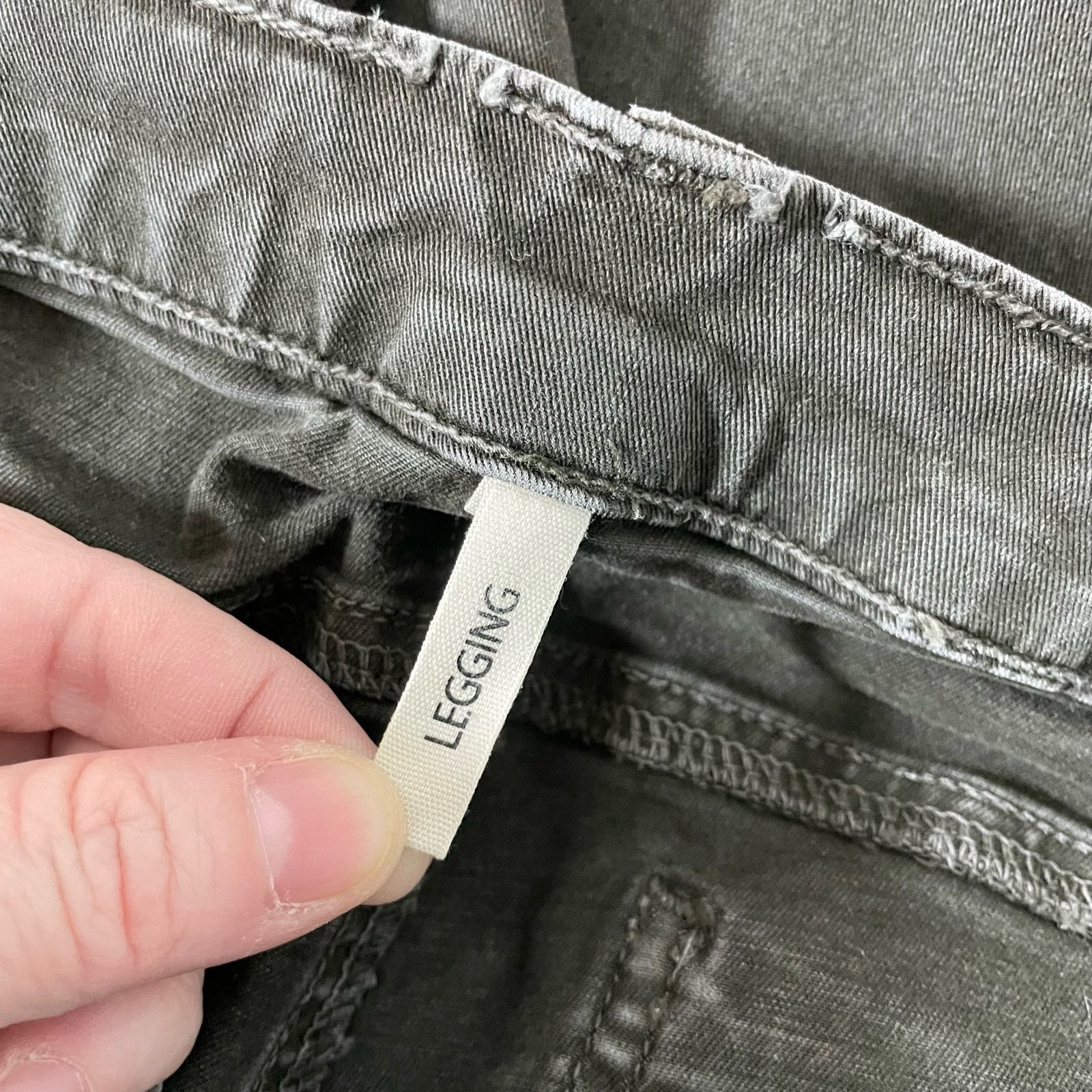 Rag & Bone Rag & Bone Jean Hunter Green/Black Legging Jeans - Size 28 Size 28" / US 6 / IT 42 - 4 Thumbnail