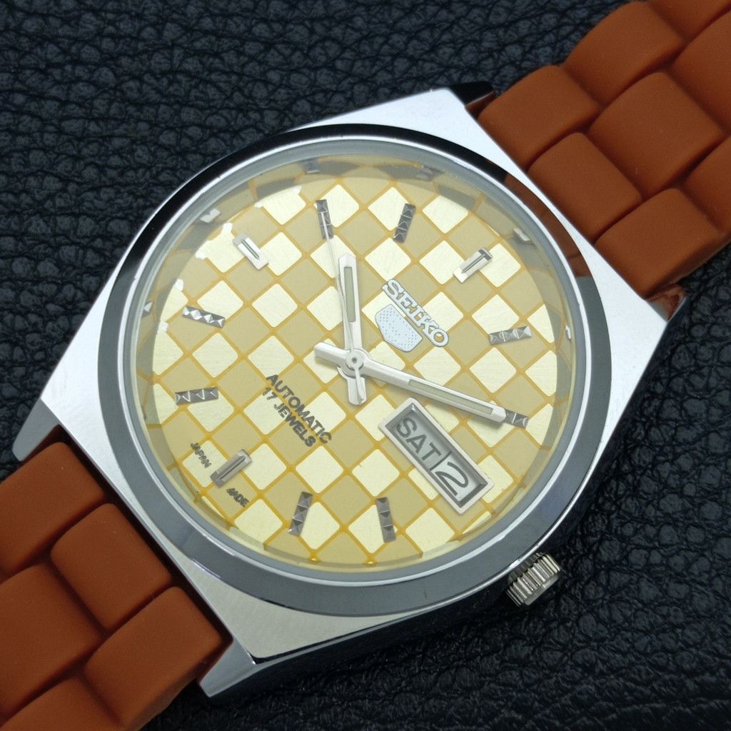 Seiko REFURBISHED VINTAGE SEIKO 5 AUTO JAPAN MENS WATCH a440217 Size 38 - 5 Thumbnail