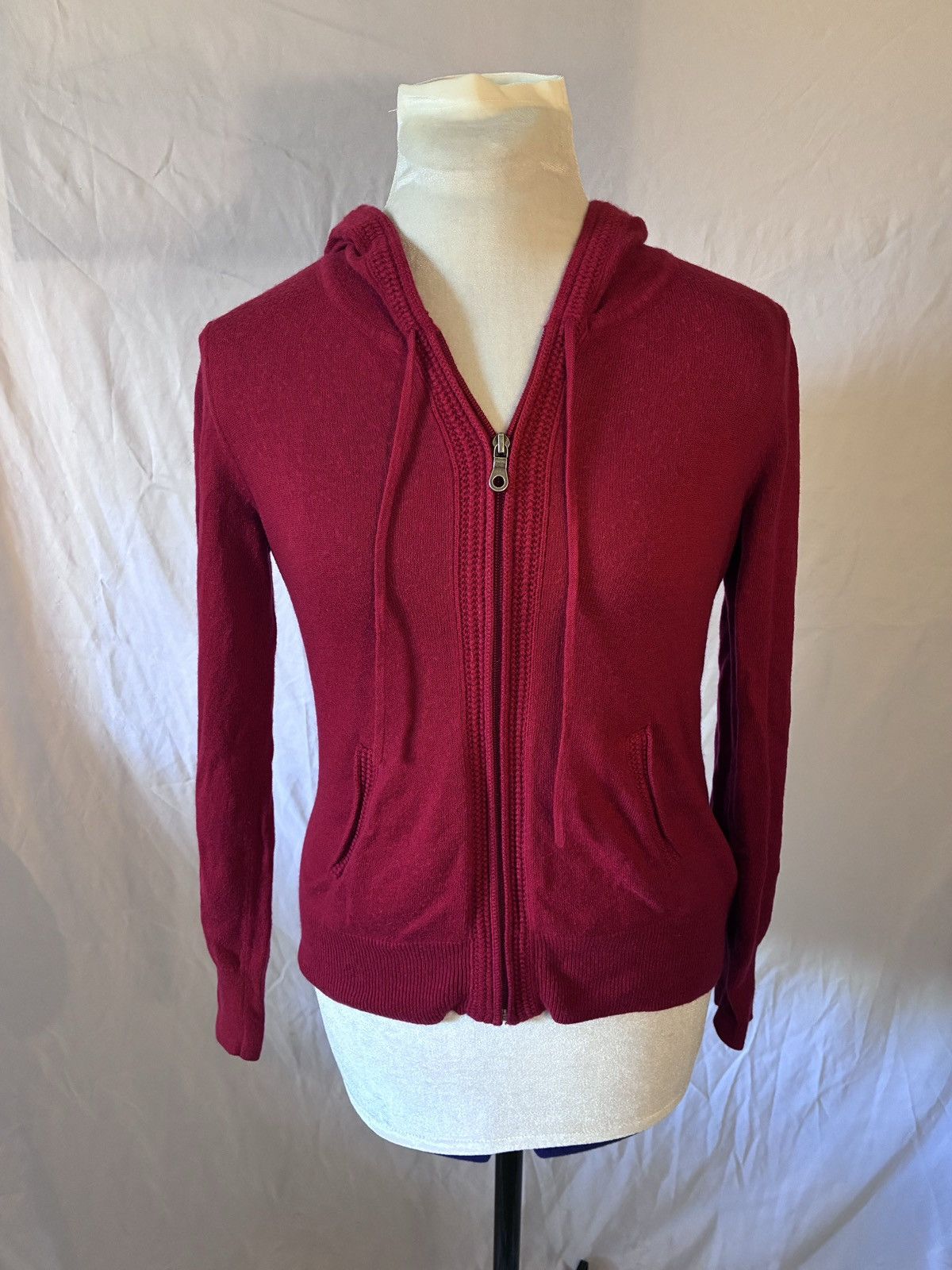 Nordstrom Caslon Cashmere Angora Rabbit Hair Blend Discontinued Hoodie Size S / US 4 / IT 40 - 1 Thumbnail
