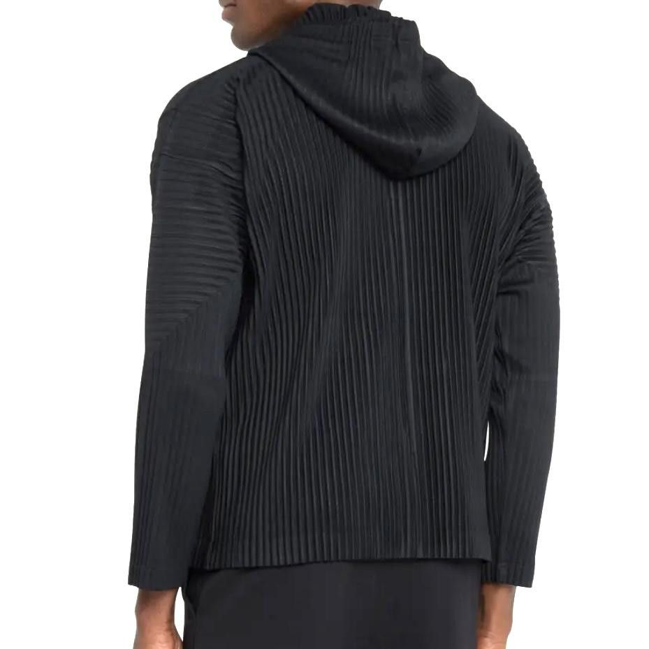 Issey Miyake HOMME PLISSE ISSEY MIYAKE Men's Pleated Polyester Zip Hoodie Size US XXL / EU 58 / 5 - 2 Thumbnail