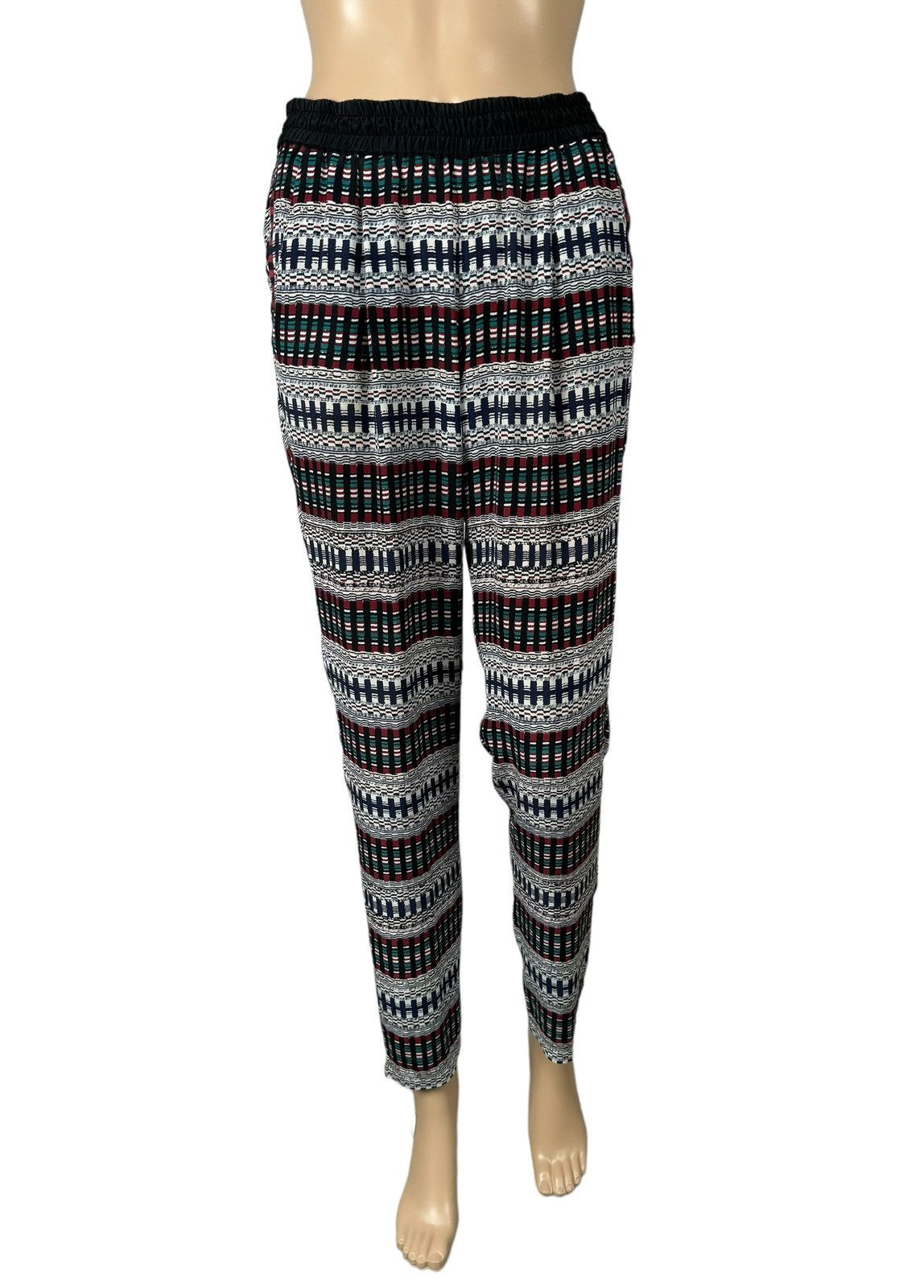 Maje Maje 100% Silk Ornament Printed Pants size 1 Size 25" / US 0 / IT 36 - 2 Thumbnail