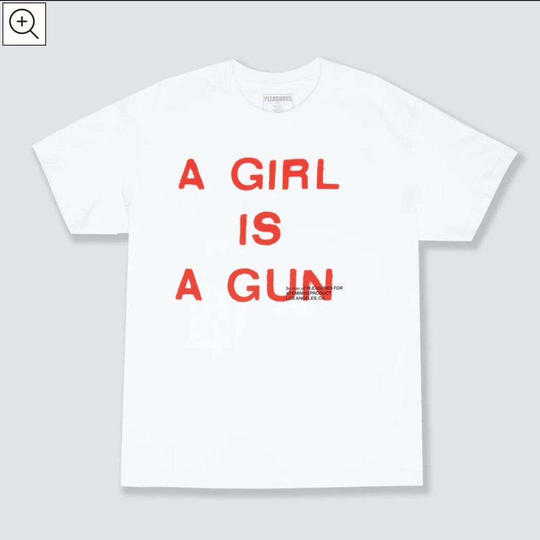 Pleasures x By Way Of Us “A Girl Is A Gun” Shirt - White LG