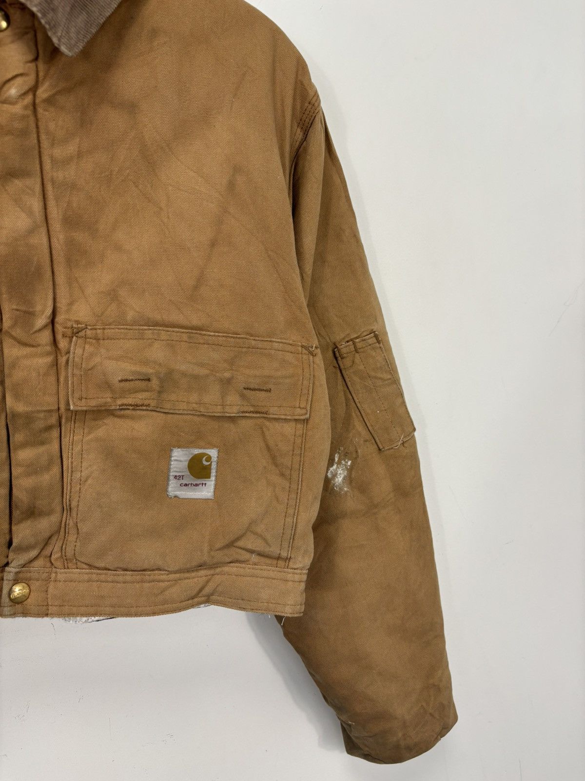 Carhartt Vintage 90s Carhartt USA Made Work Hype Boxy Cropped Jacket Size US M / EU 48-50 / 2 - 4 Thumbnail