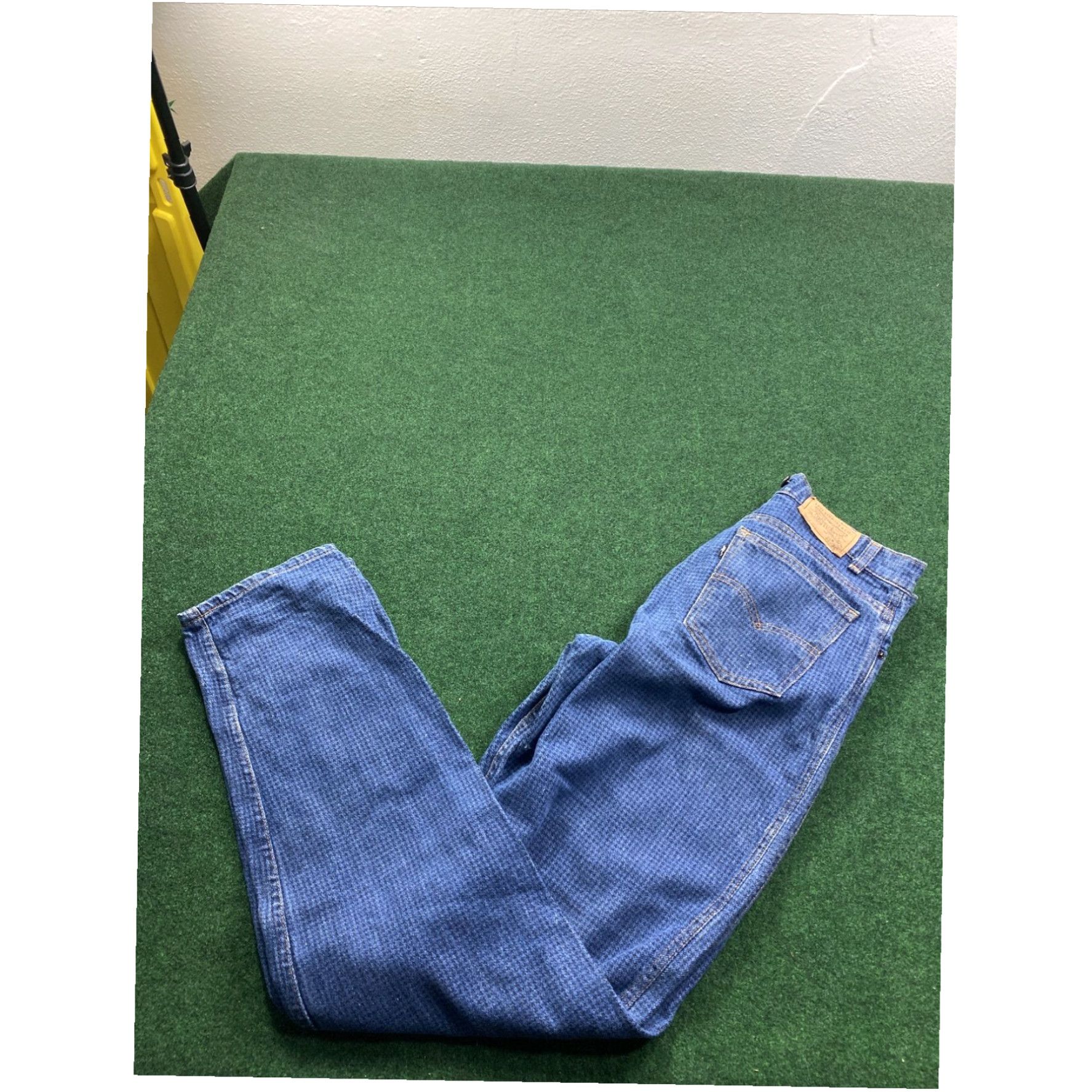 Levi's Vintage Levis Black Tab 40552 5814 Suspenders Buttons Jeans 33X34 Checkered Rare Size US 33 - 1 Thumbnail