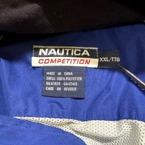 Nautica VINTAGE Nautica Jacket Nylon Windbreaker 2XL Men Royal Blue Black Mid-Length Ski Jacket Big & Tall Mens Blue Windbreaker Size US XXL / EU 58 / 5 - 3 Thumbnail