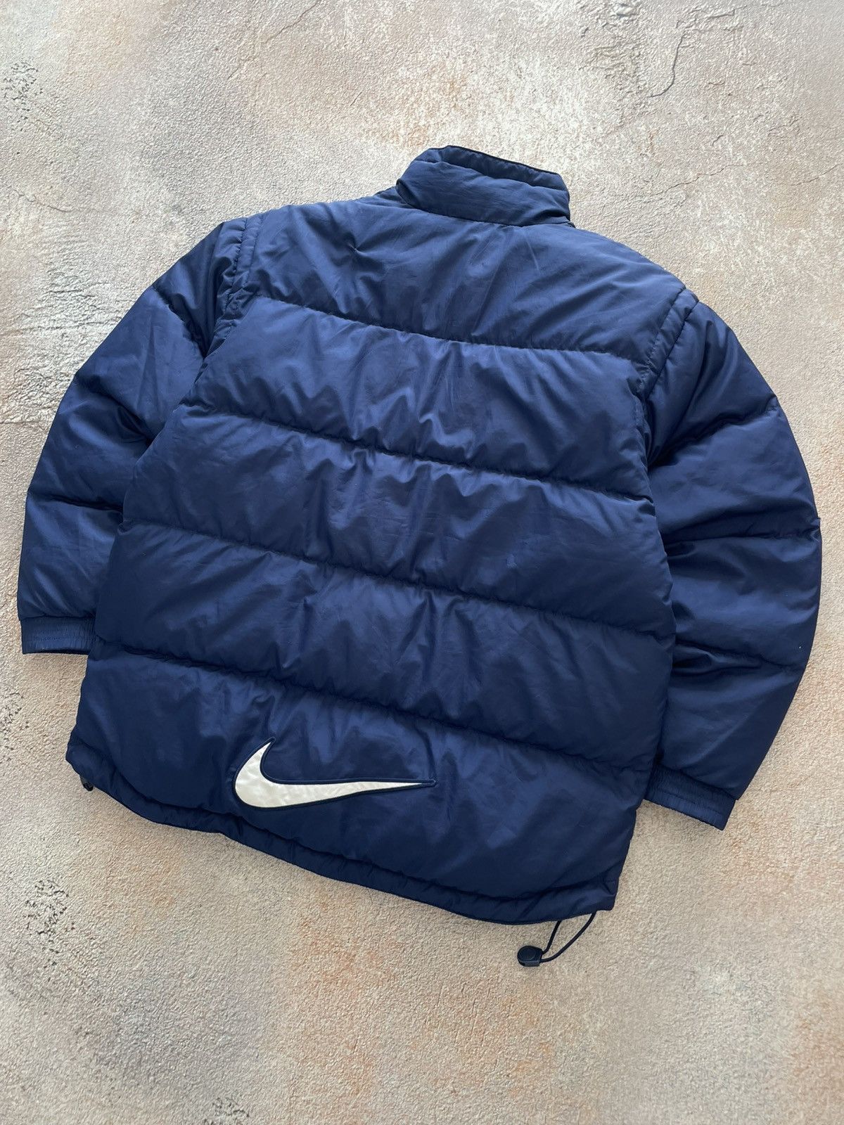 Nike Vintage Nike Big Swoosh Nylon Puffer Jacket Size US S / EU 44-46 / 1 - 2 Thumbnail