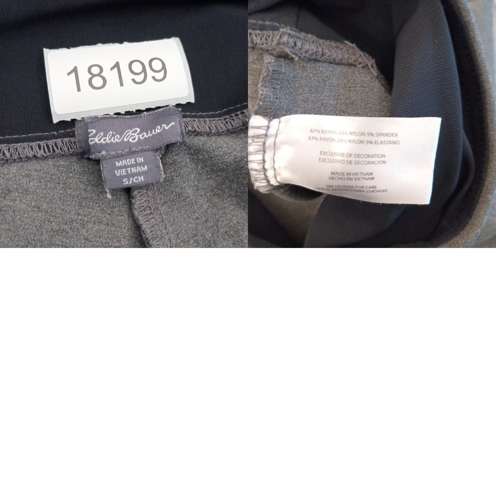 Eddie Bauer Eddie Bauer Pants Womens S Gray Skinny Ankle Pull On 24x26 Mid Rise Size 28" / US 6 / IT 42 - 8 Thumbnail