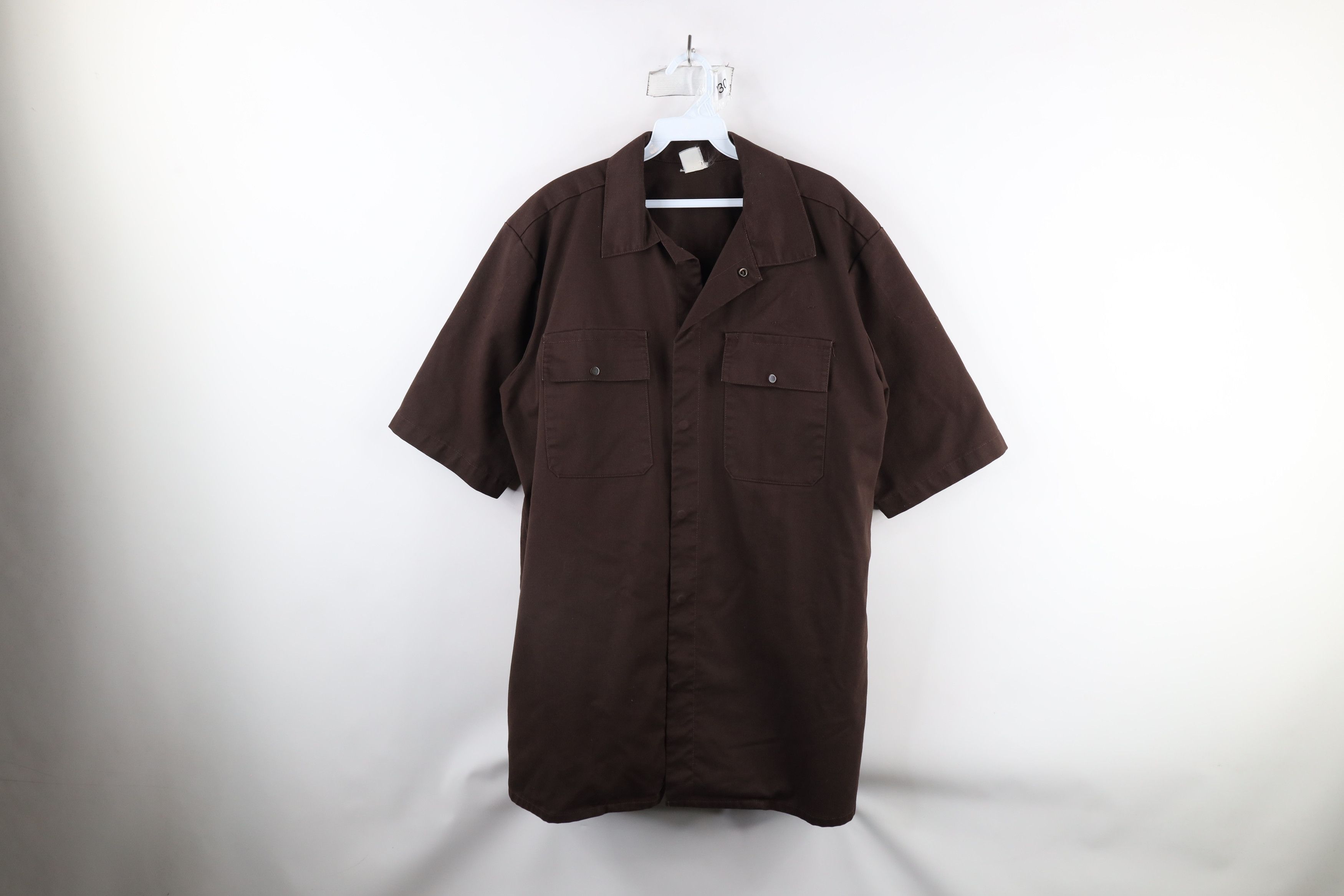 Vintage Vintage 90s Streetwear Heavyweight Mechanic Button Shirt Size US XXL / EU 58 / 5 - 1 Thumbnail