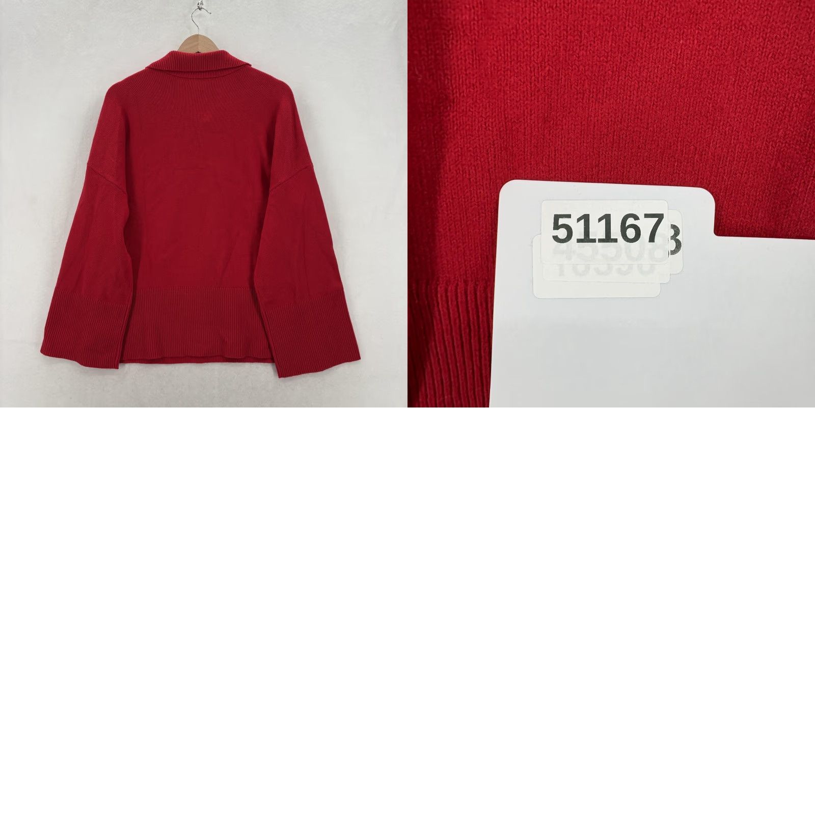 Banana Republic Banana Republic Sweater Womens XL Red Mock Neck Oversized Dolman Knit Pullover Size XL / US 12-14 / IT 48-50 - 9 Thumbnail