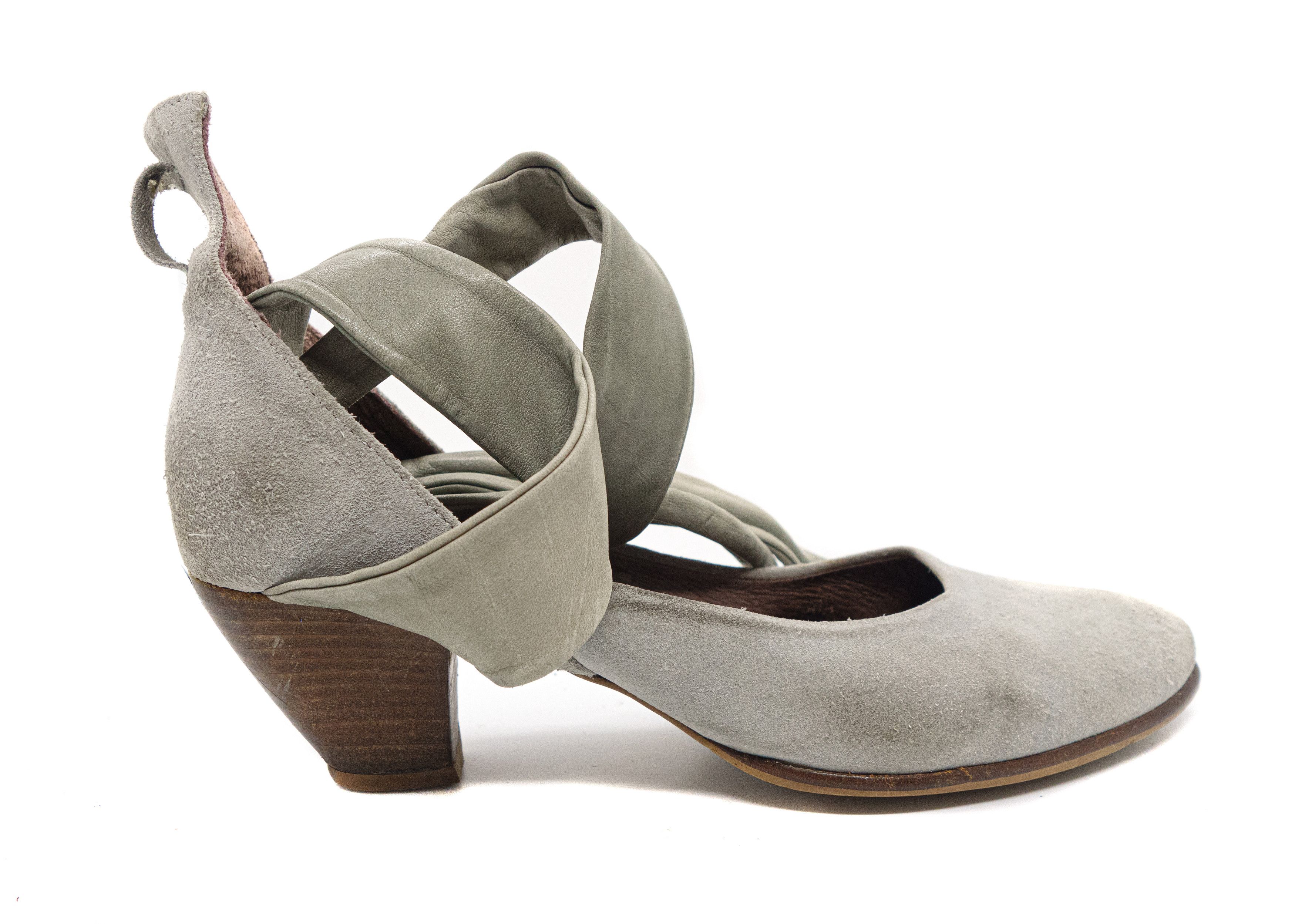 Issey Miyake 00S Suede Leather Straps Over Boots Vintage Size US 11 / IT 41 - 3 Thumbnail