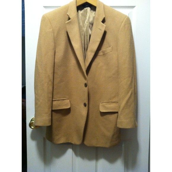 Jos. A. Bank JOS.A.BANK MEN'S 100%CAMEL HAIR SPORT COAT BLAZER JACKET 41R Size 40R - 2 Thumbnail