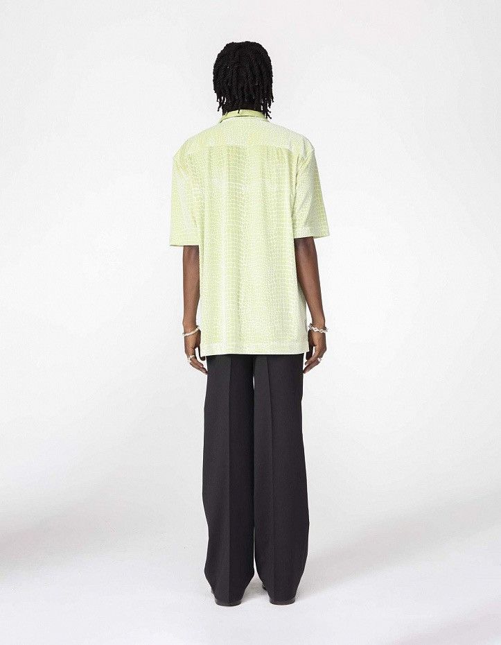 Han Kjobenhavn !DS! SS21 Han Kjobenhavn Pale Green Croc Skin Summer Shirt Size US M / EU 48-50 / 2 - 3 Thumbnail