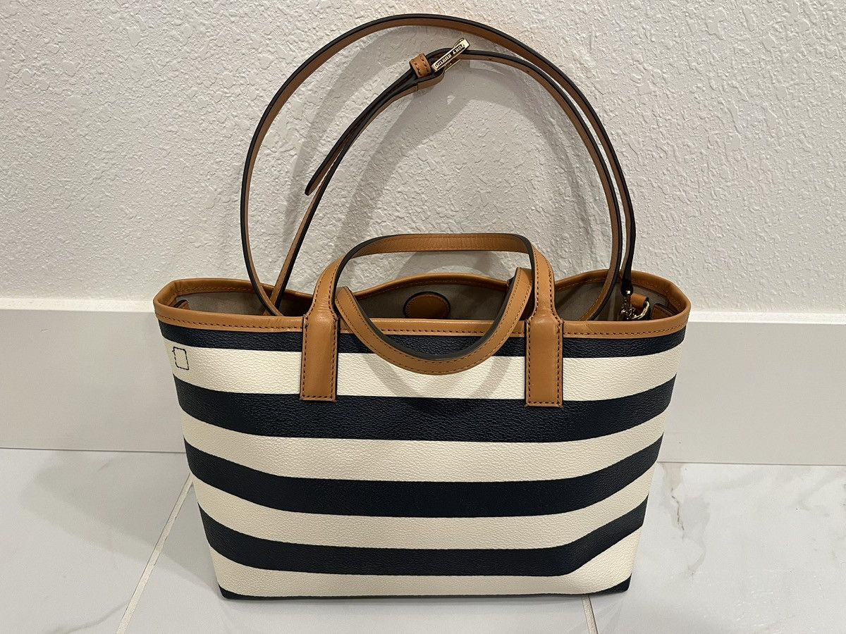 Tory Burch Tory Burch Kerrington Tote Navy/White Stripe Size ONE SIZE - 2 Thumbnail