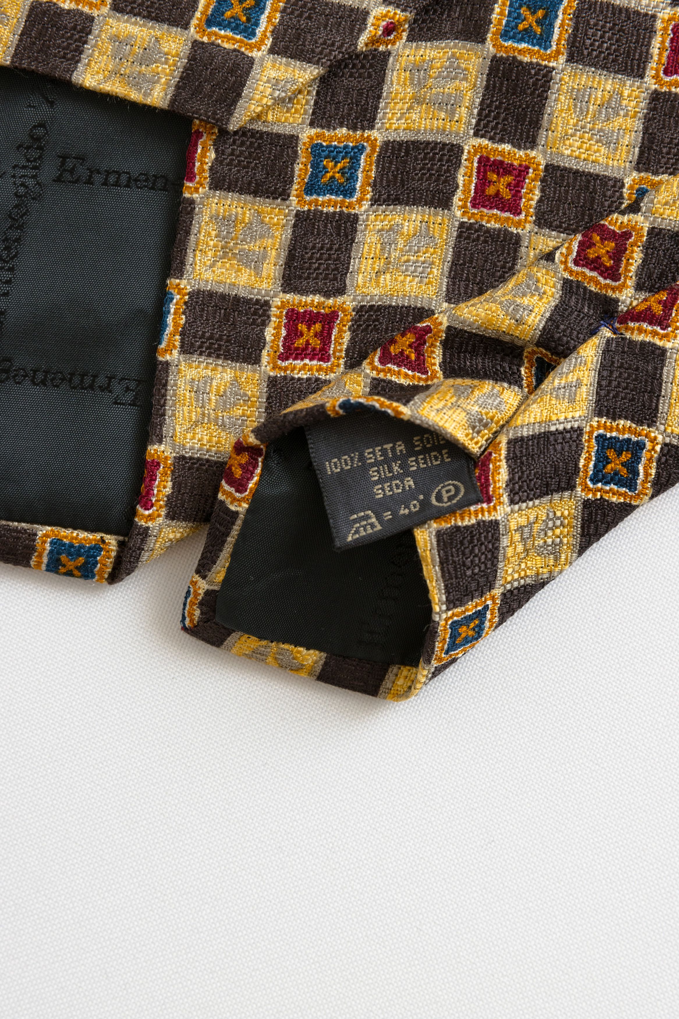 Ermenegildo Zegna Ermenegildo Zegna Men's Multicolor Silk Cravatte Tie 044 Size ONE SIZE - 8 Thumbnail