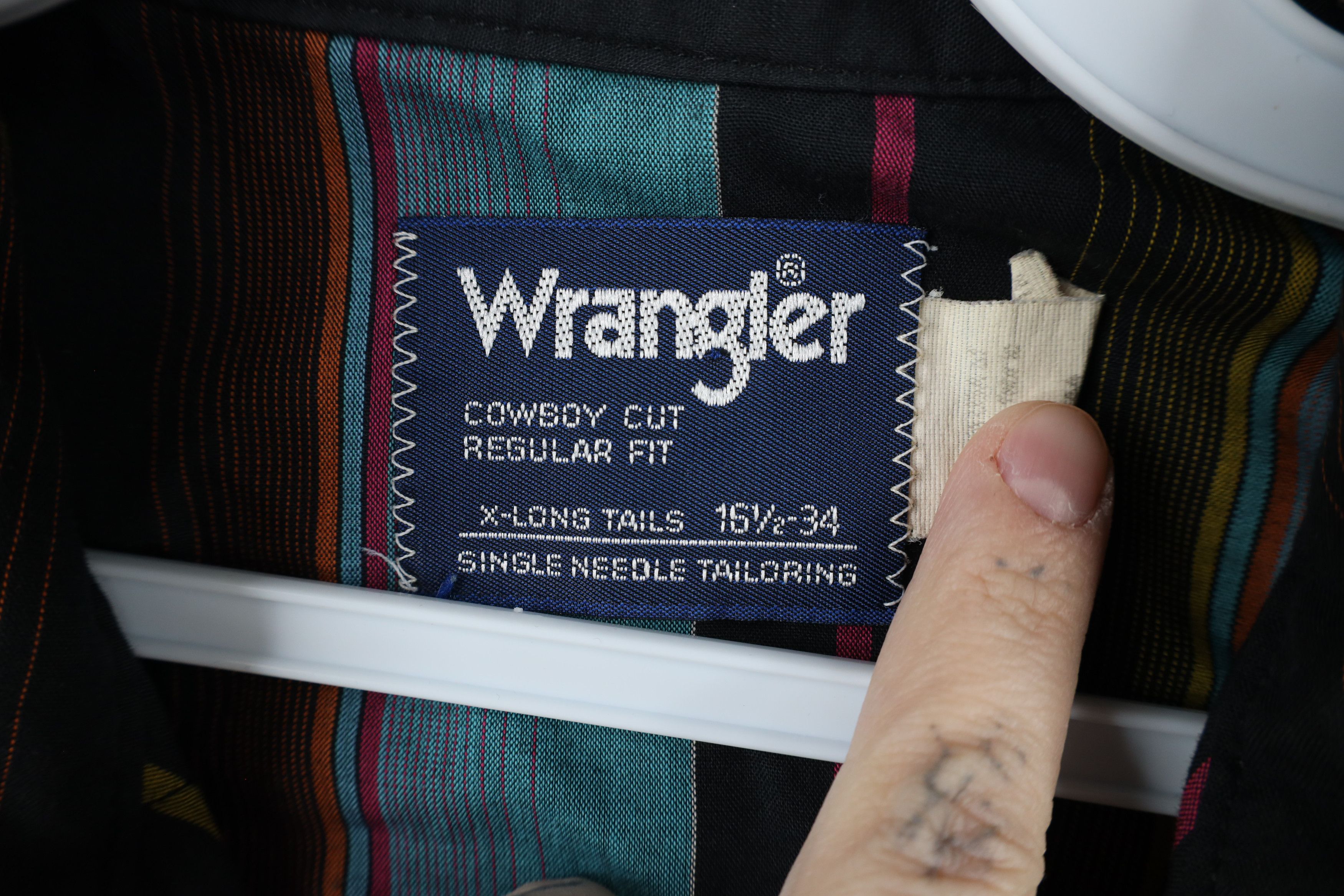 Vintage × Wrangler Vintage 90s Wrangler Rainbow Striped Button Shirt USA Size US M / EU 48-50 / 2 - 4 Thumbnail