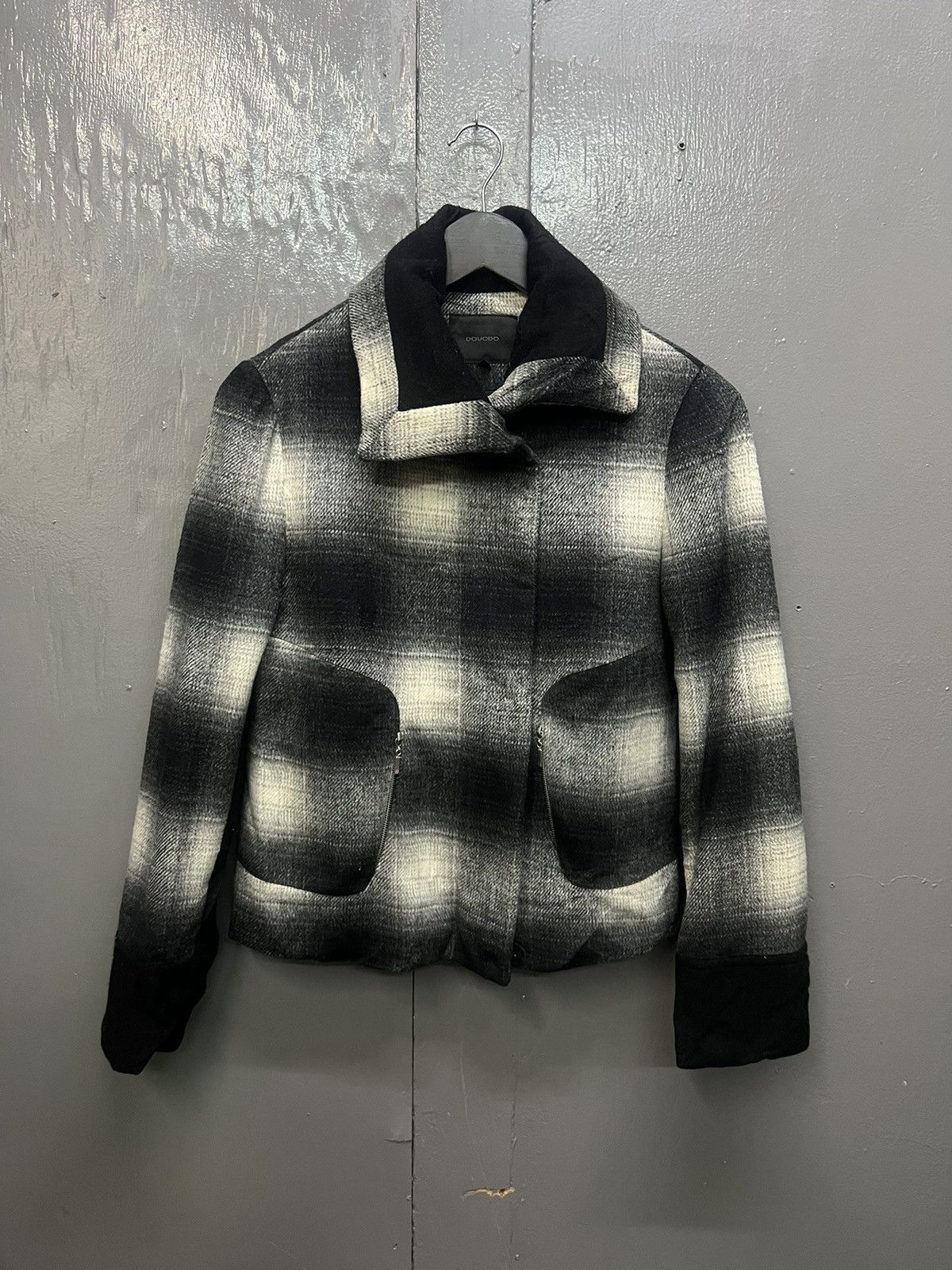 Japanese Brand Douodo Plaid Wool Jacket Size S / US 4 / IT 40 - 1 Thumbnail