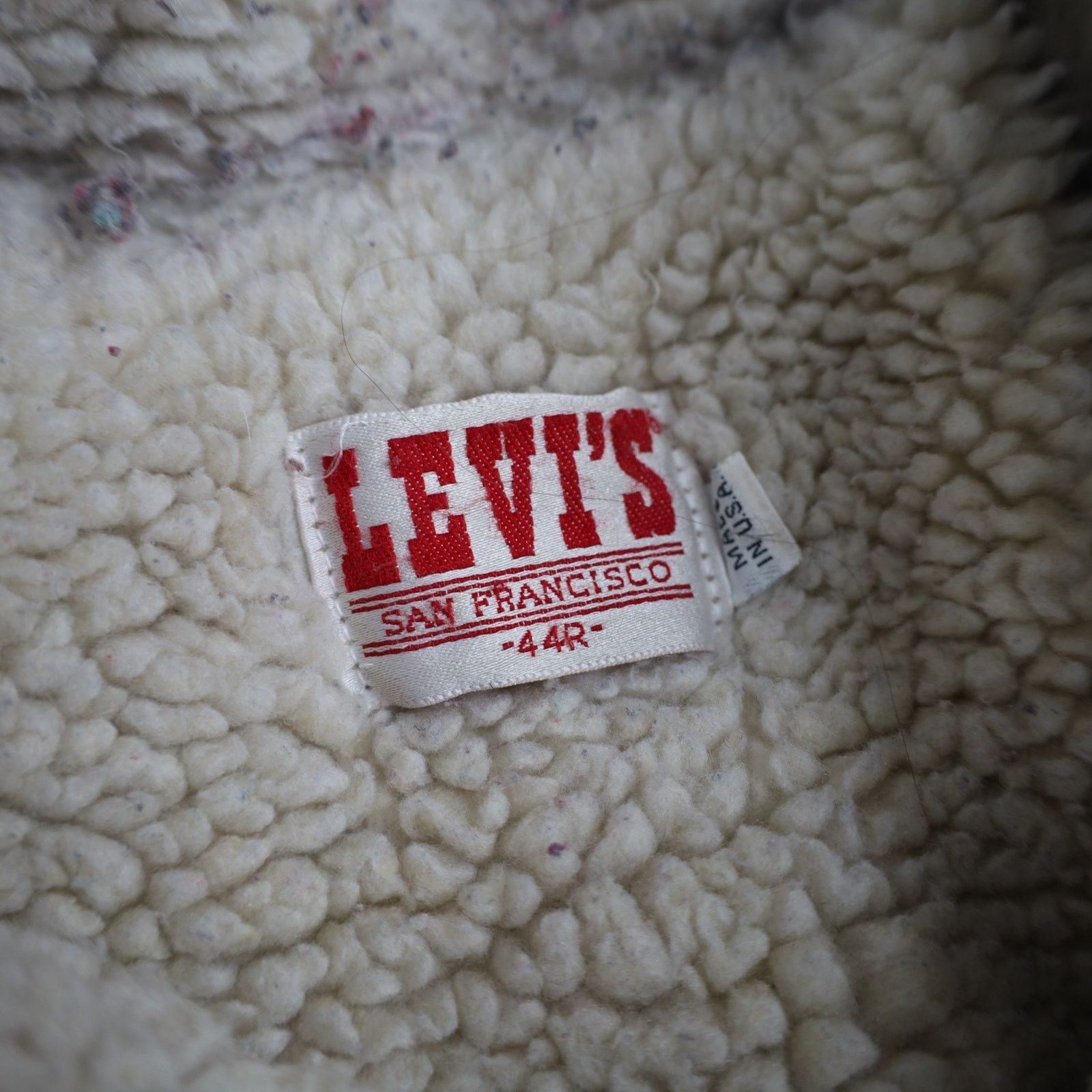 Levi's × Vintage Vintage Levis Denim Sherpa Jacket Size US L / EU 52-54 / 3 - 9 Thumbnail