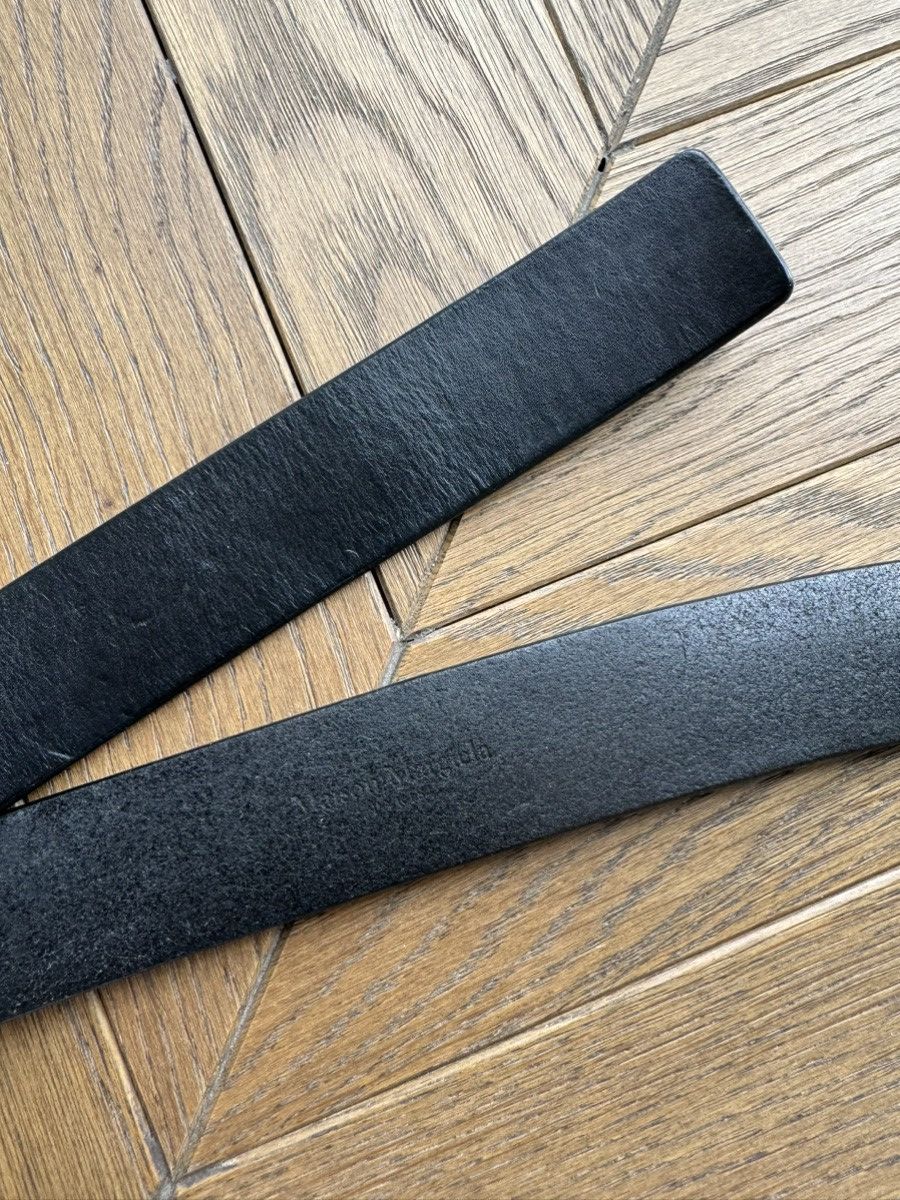 Maison Margiela [OS] Push Release Buckle Belt in Black Leather Size ONE SIZE - 6 Thumbnail