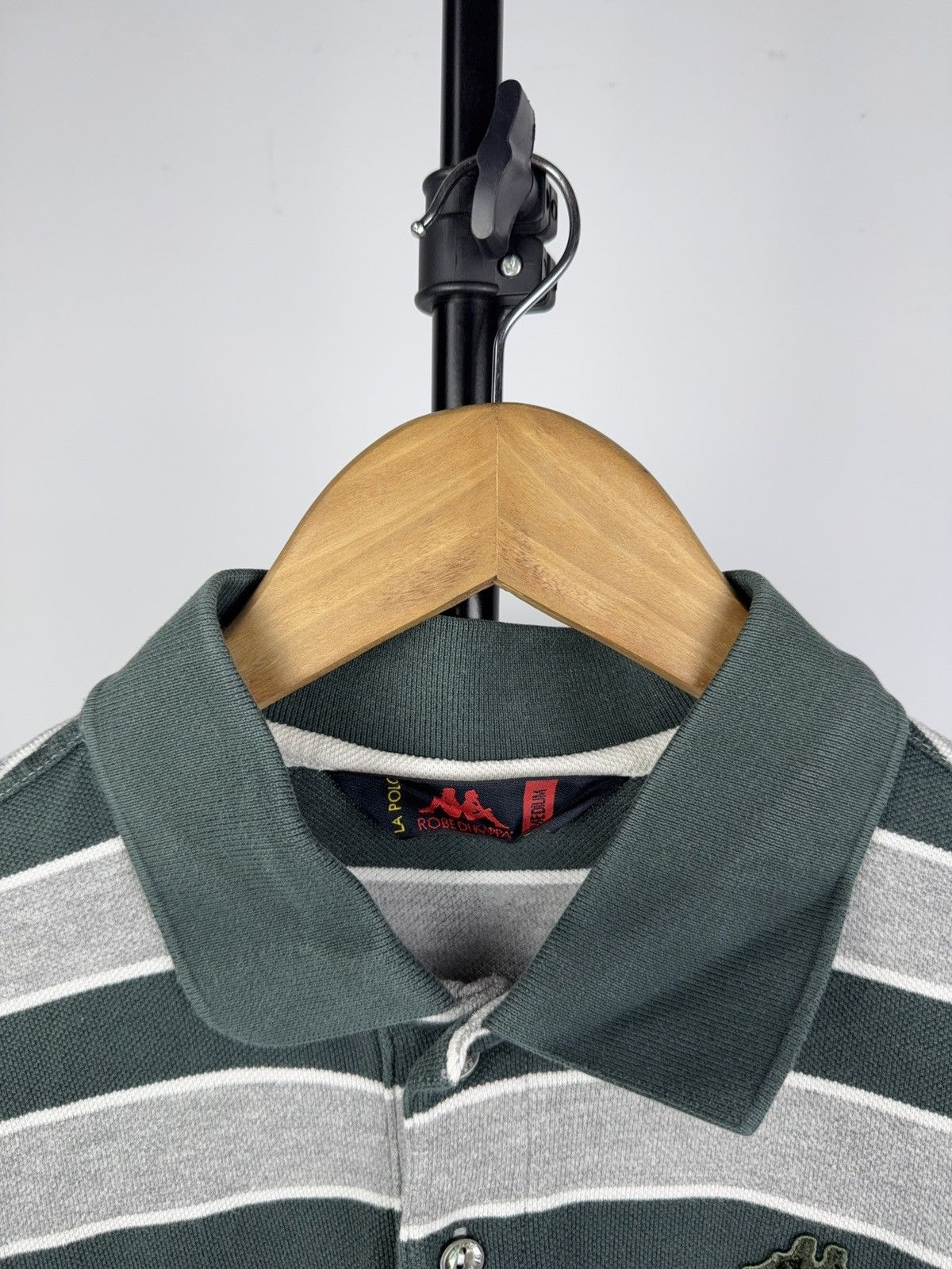 Kappa × Vintage Vintage Kappa La Polo Striped Long Sleeve Rugby Shirt Green Size US M / EU 48-50 / 2 - 4 Thumbnail