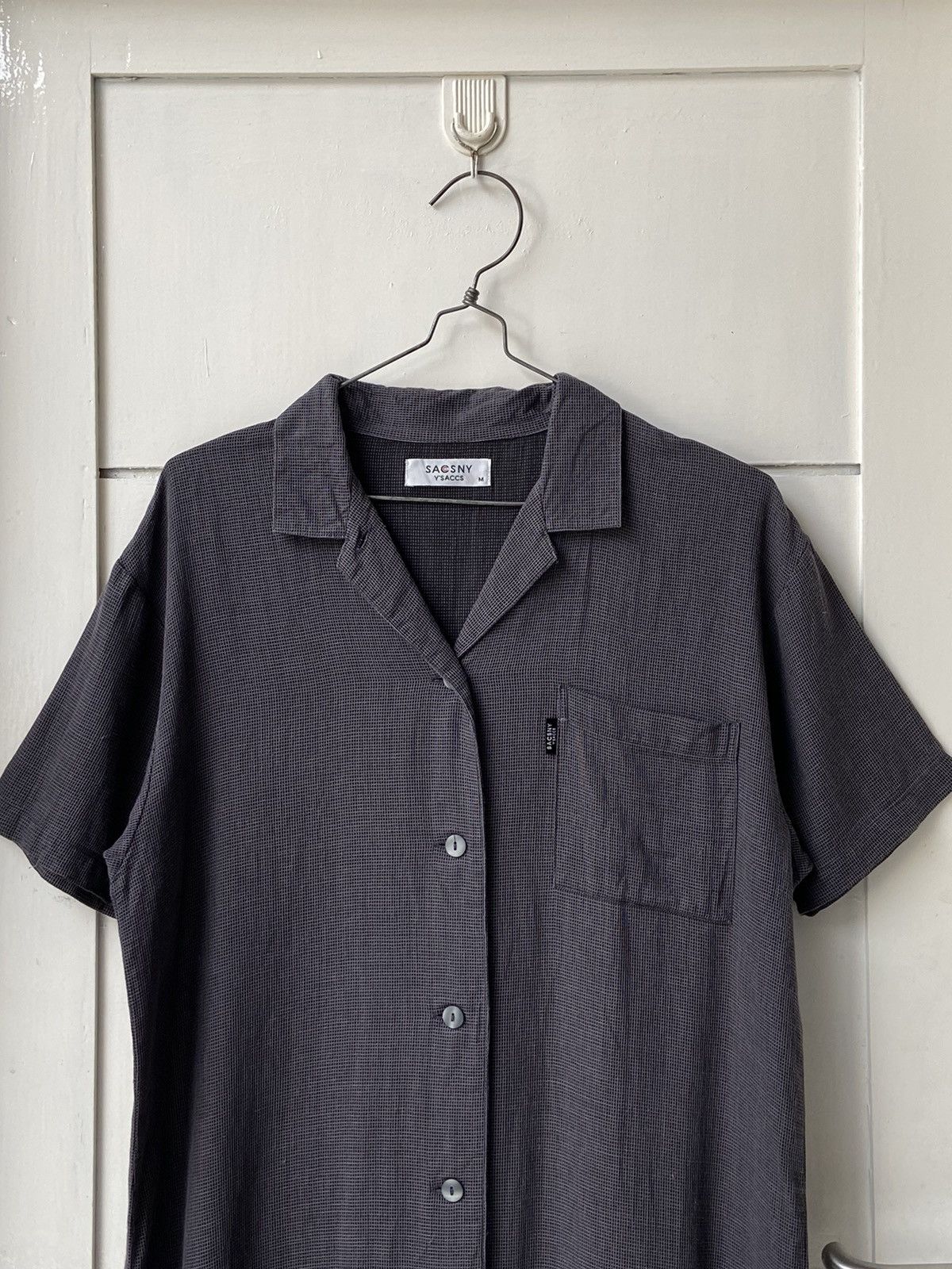 Designer × Japanese Brand × Yohji Yamamoto SACSNY Y’SACCS Grey Long Shirt Size US M / EU 48-50 / 2 - 2 Thumbnail
