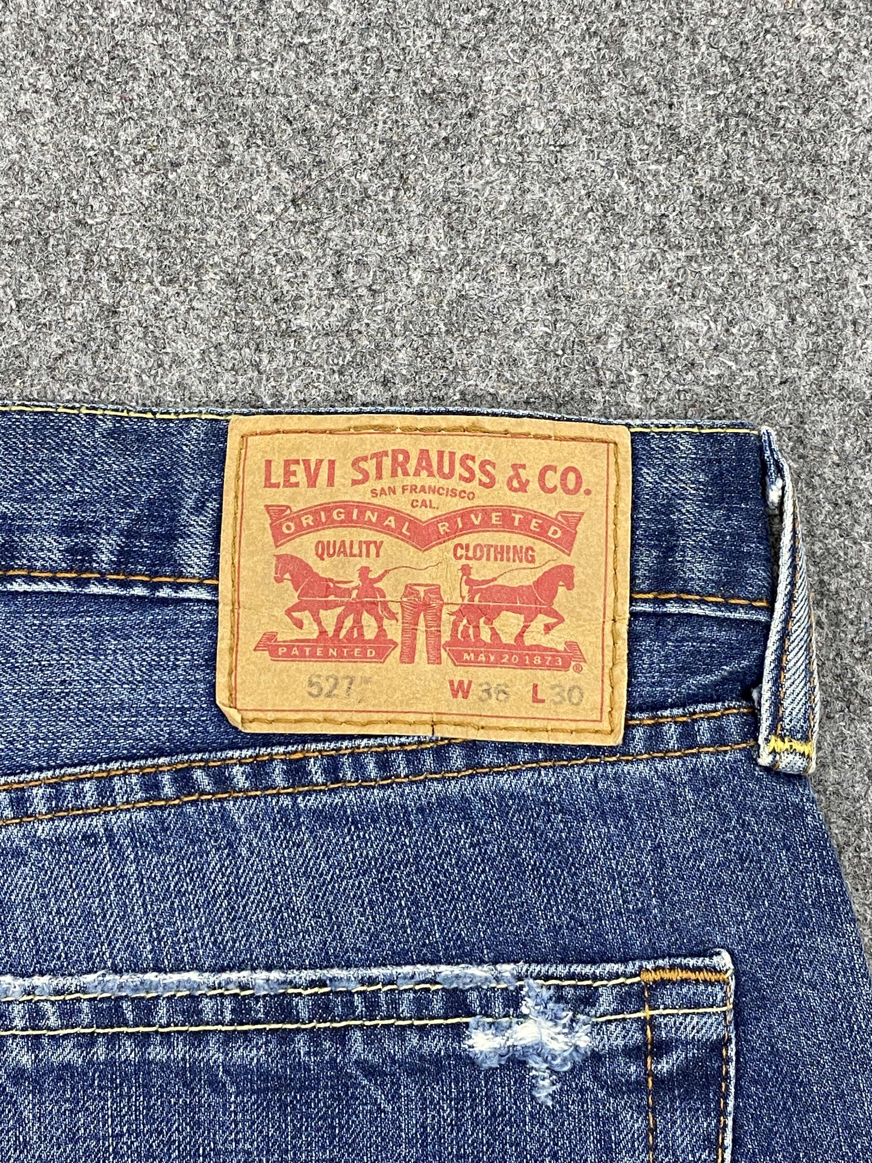 Levi's Vintage Levis 527 Distressed Flared Jeans DP2591 Size US 37 - 5 Thumbnail