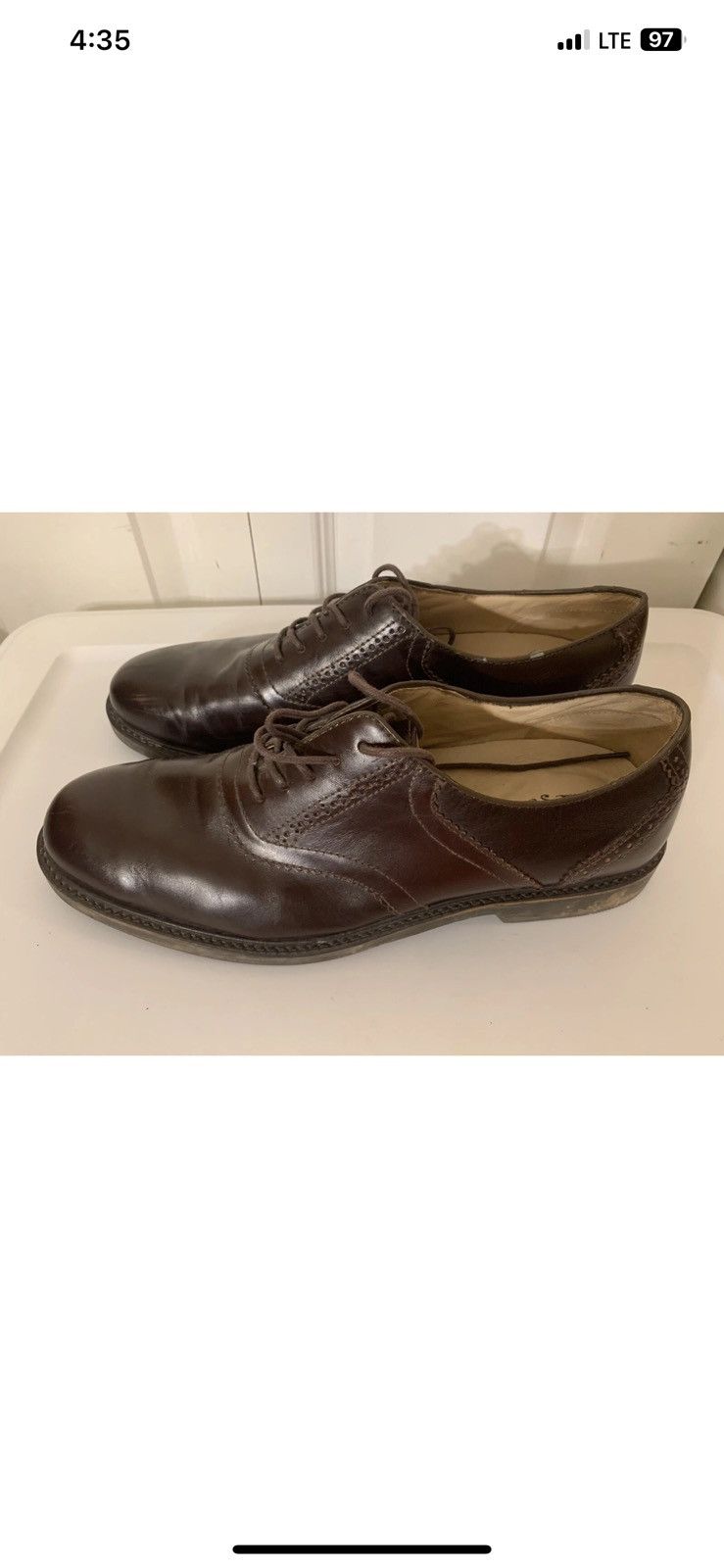Other Thad Stuart mens sz 11 leather shoes oxfords Size US 11 / EU 44 - 7 Thumbnail