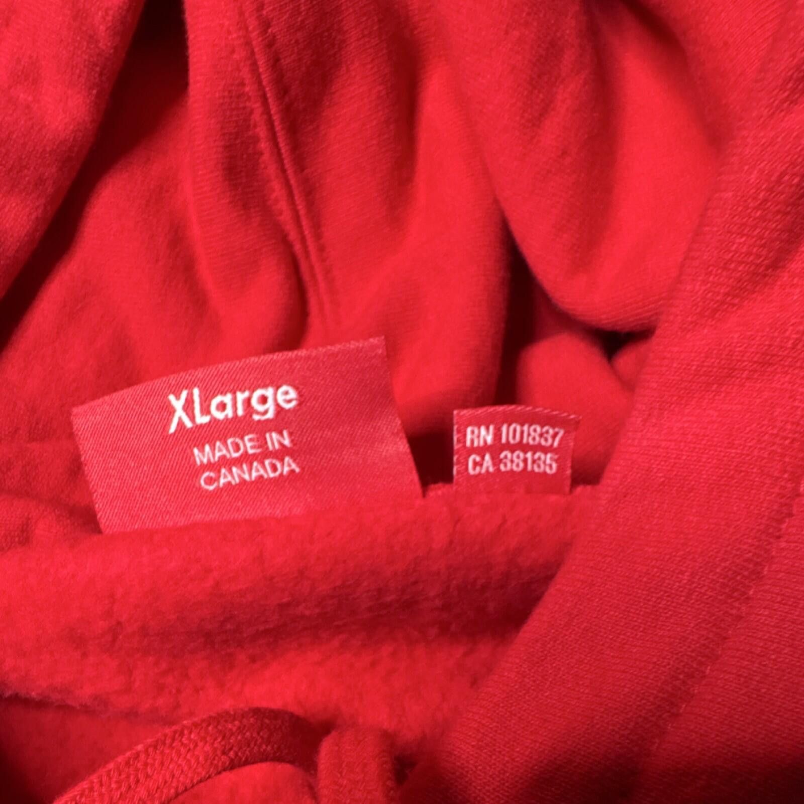 Supreme Supreme Embossed Logo Hooded Fleece Sweatshirt FW17 Red XL Size US XL / EU 56 / 4 - 6 Thumbnail