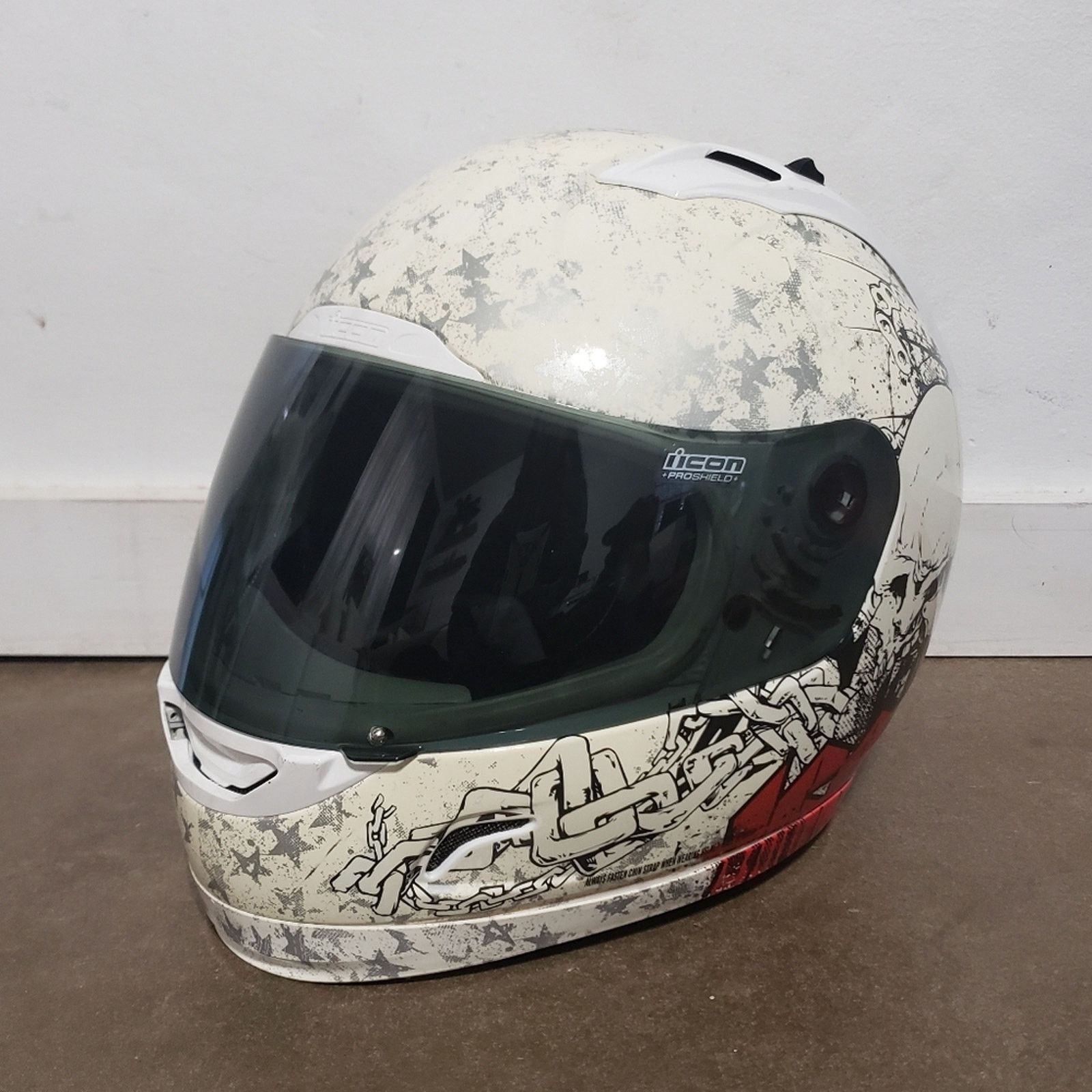 Other White | ICON | Alliance Torrent Full Face Motorcycle Helmet Size ONE SIZE - 7 Thumbnail