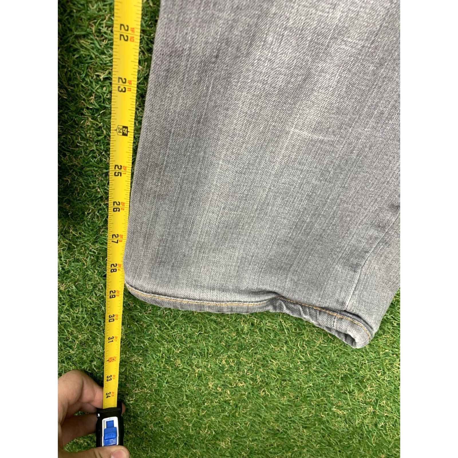 Vintage ALBERTO Jeans 34X34 Grey Modern Stone Fit Straight Rise Casual Mens Size US 34 / EU 50 - 5 Thumbnail