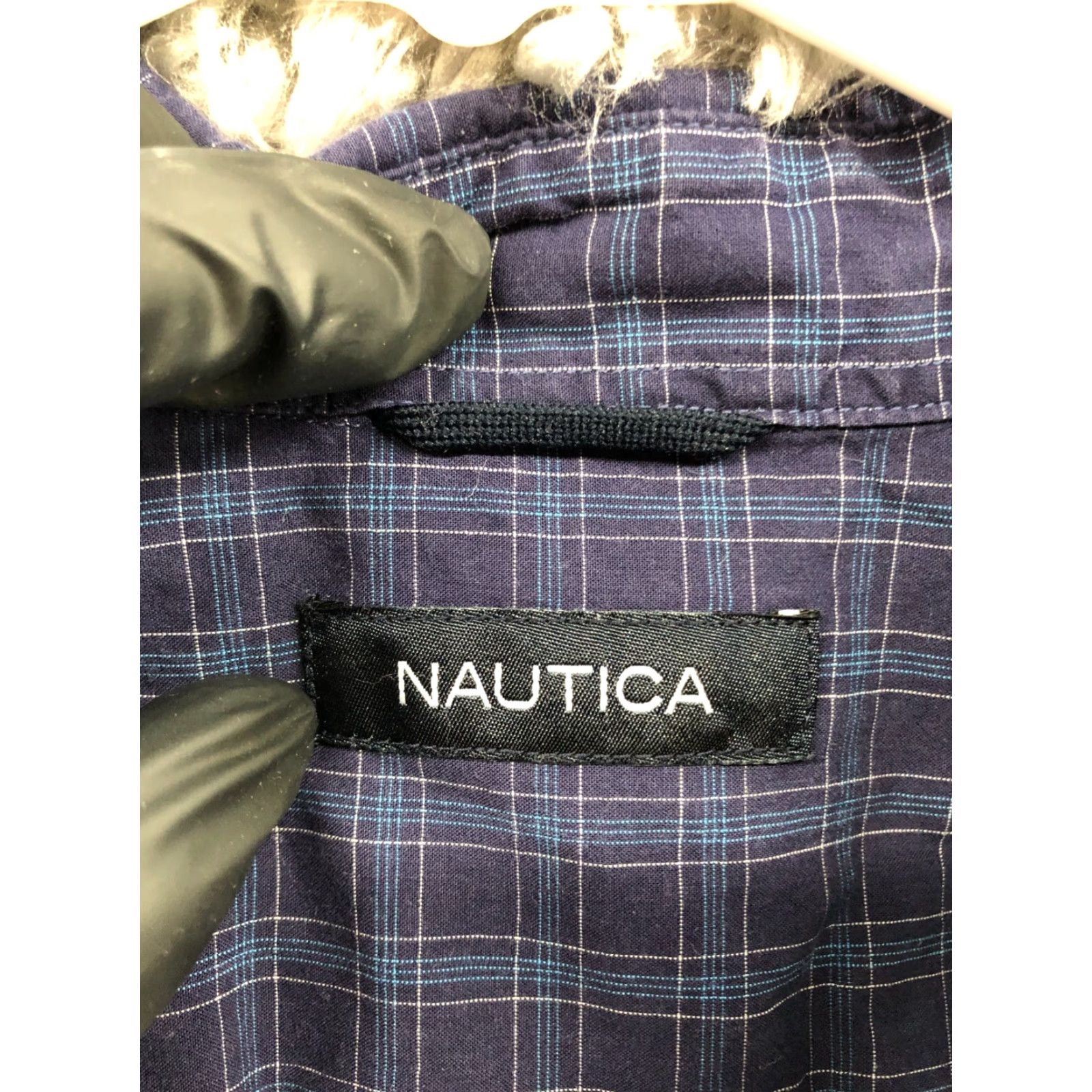 Nautica Nautica Shirt Mens M Long Sleeve Button-Down Collar Blue Purple Plaid Size US M / EU 48-50 / 2 - 7 Thumbnail