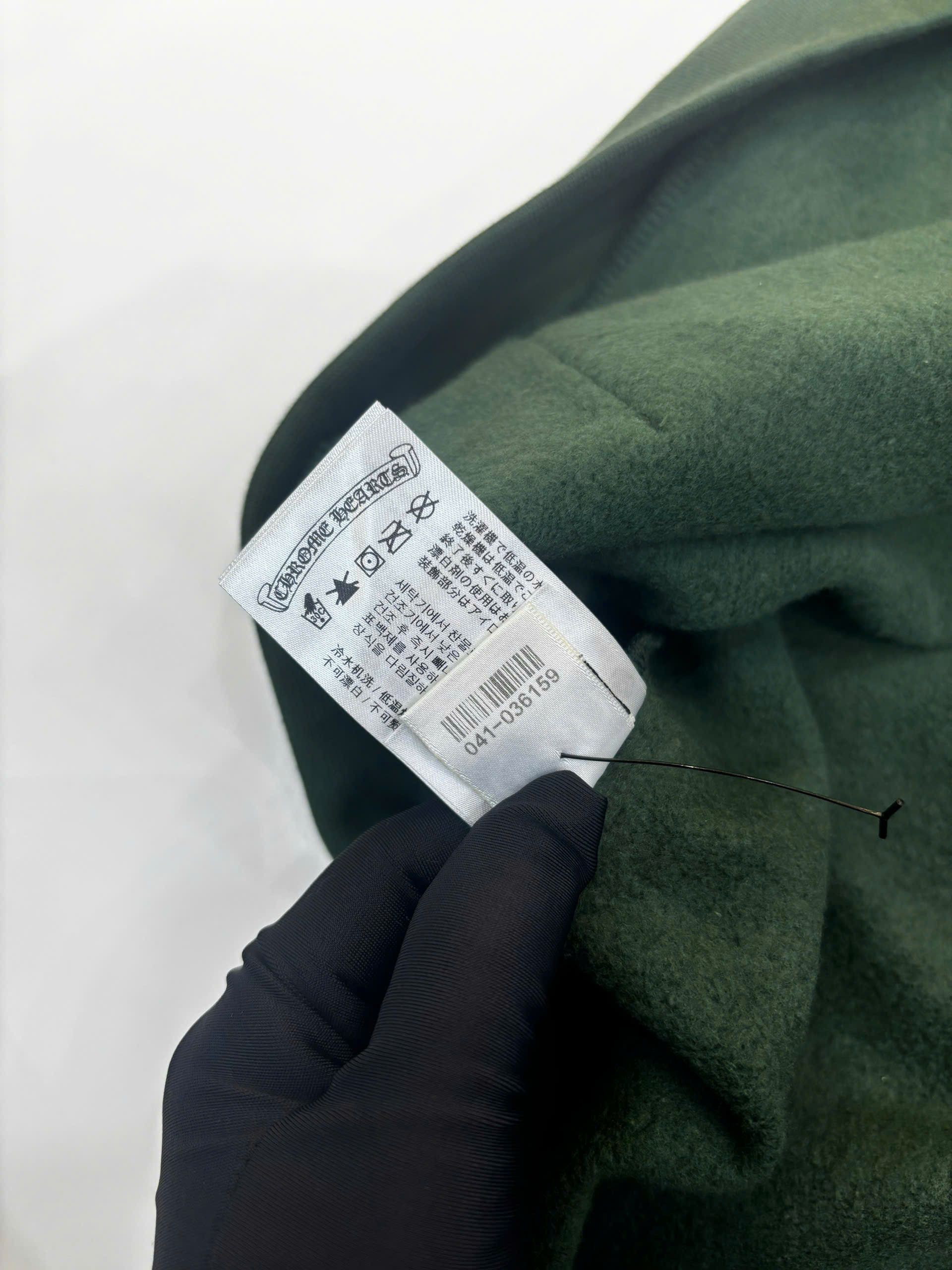Chrome Hearts CHROME HEARTS USA Script Logo Green Pullover Hoodie Size US L / EU 52-54 / 3 - 7 Thumbnail