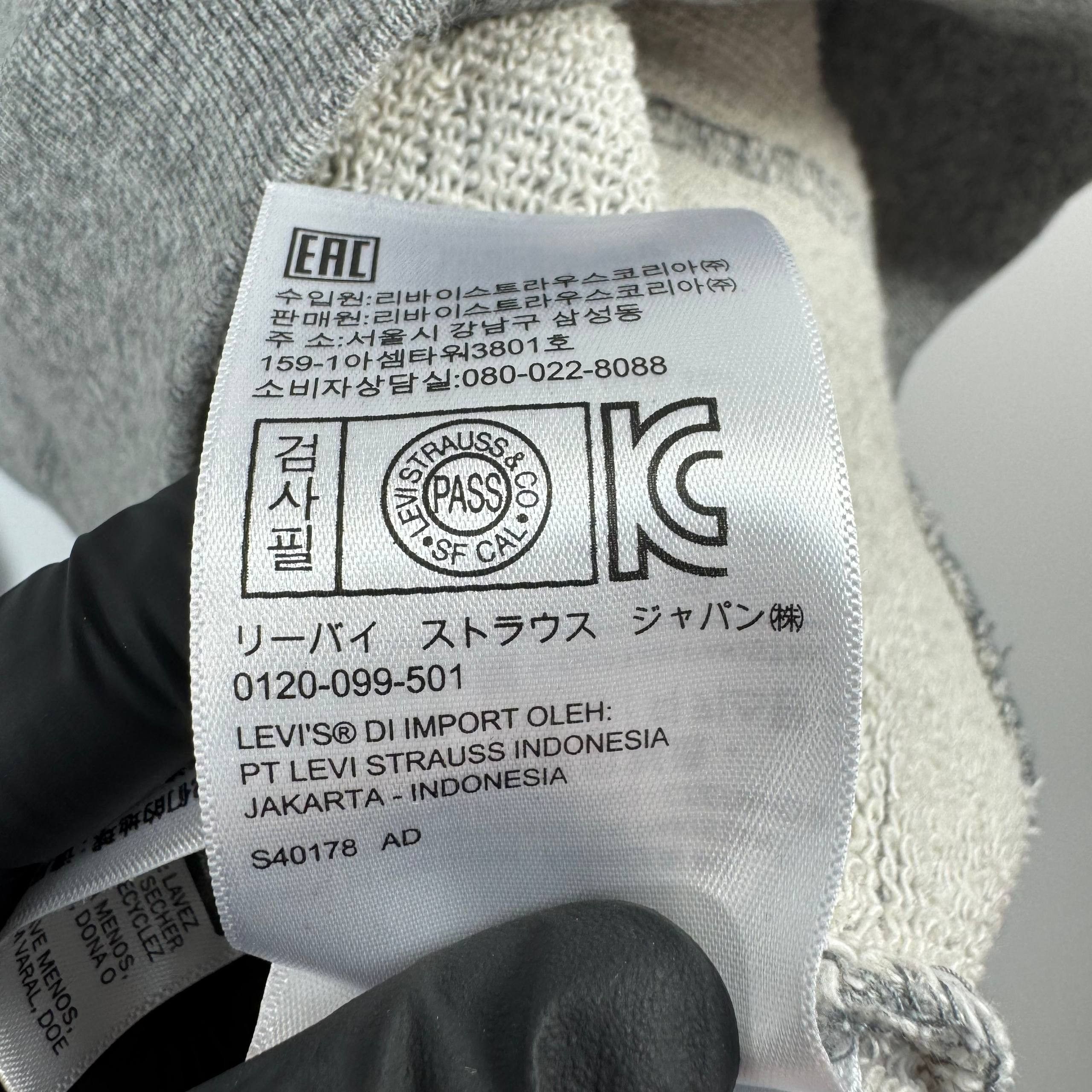 Levi's Levi’s Big Logo Hoodie Grey Mens Size M Size US M / EU 48-50 / 2 - 7 Thumbnail