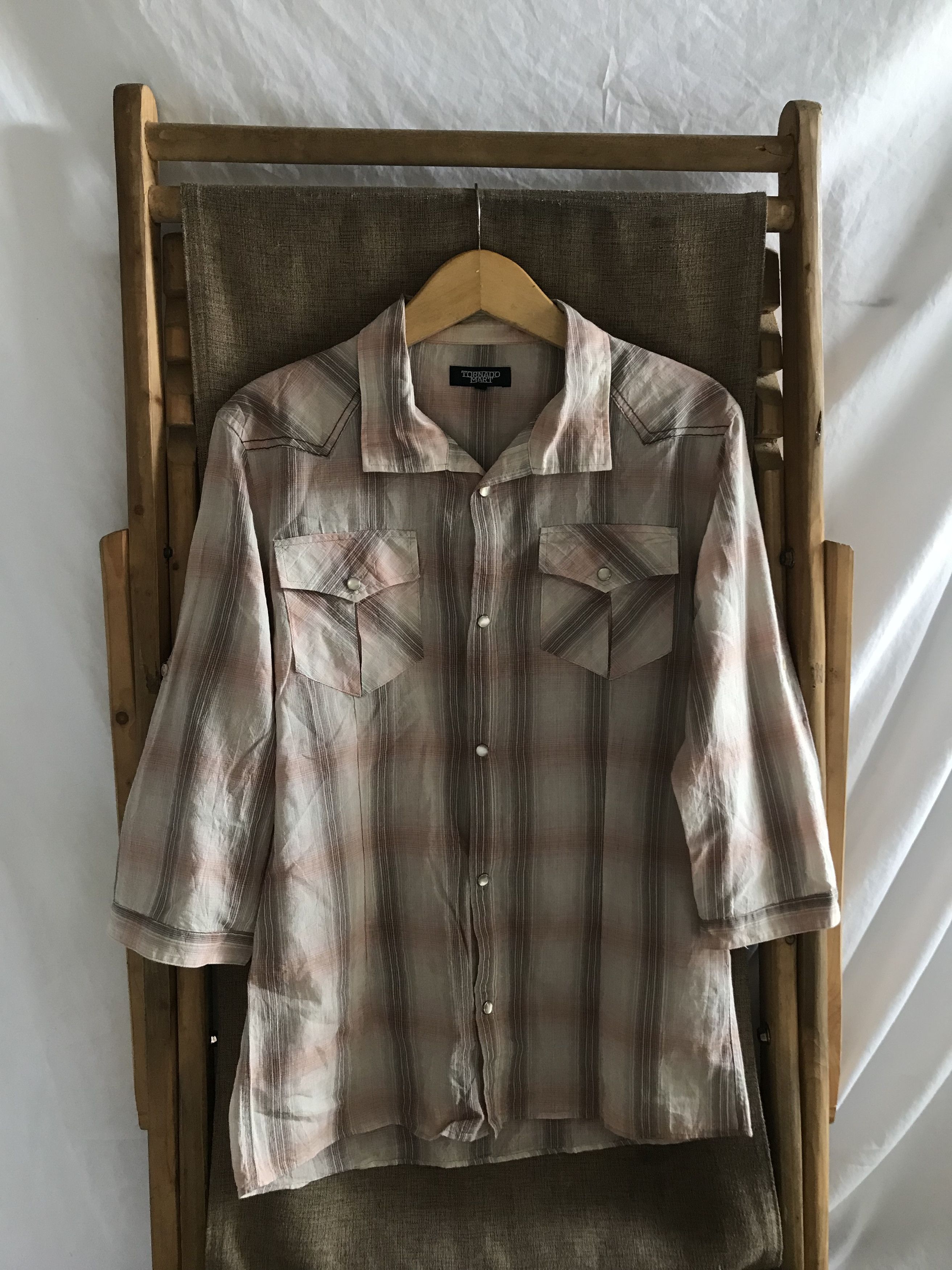 Tornado Mart Tornado Mart Plaid Western Shirt Size US M / EU 48-50 / 2 - 1 Thumbnail