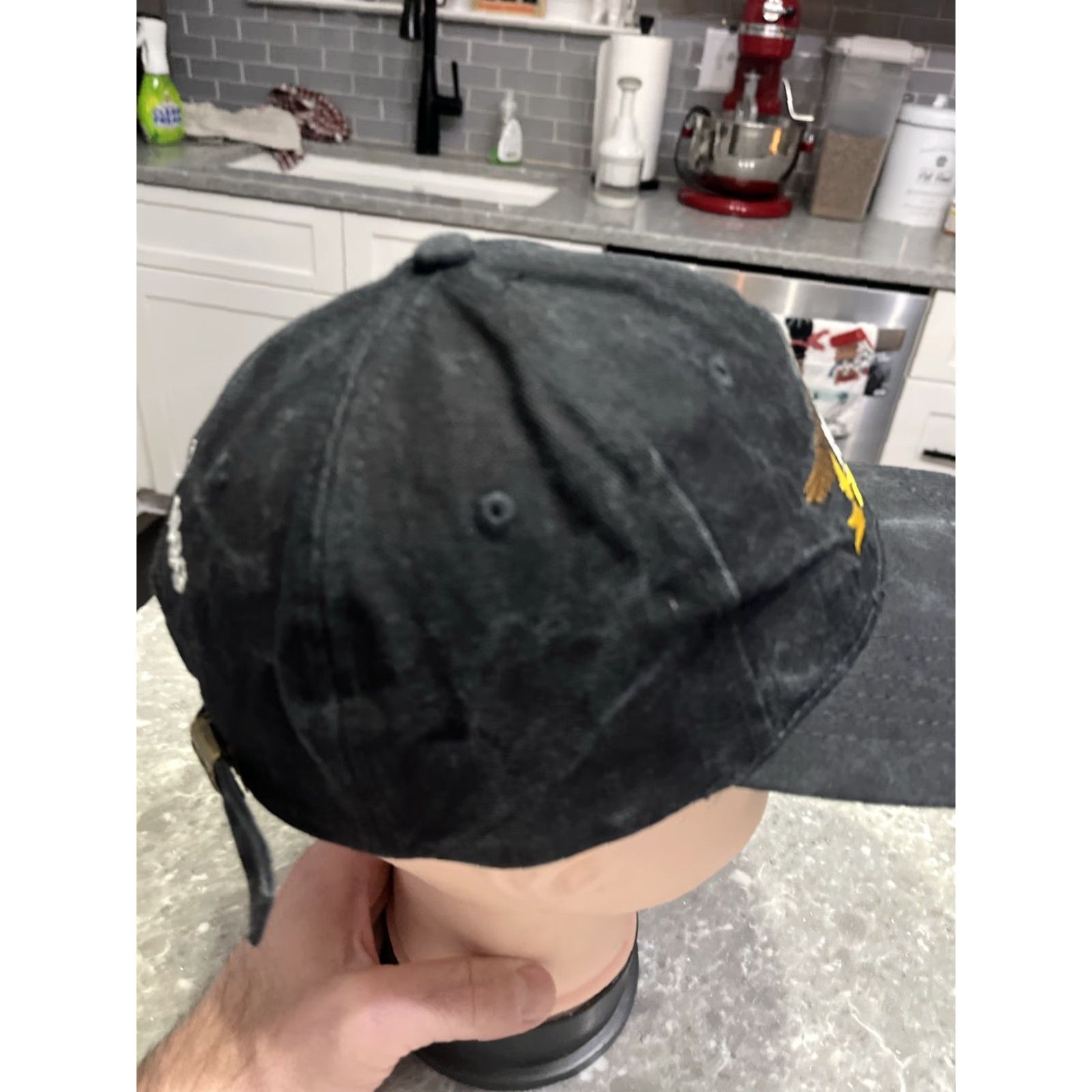 Logo 7 VINTAGE Harley Owner's Club Mens Hat Black Embroidered Logo Adjustable Baseball Cap 1999 Mens Size ONE SIZE - 5 Thumbnail